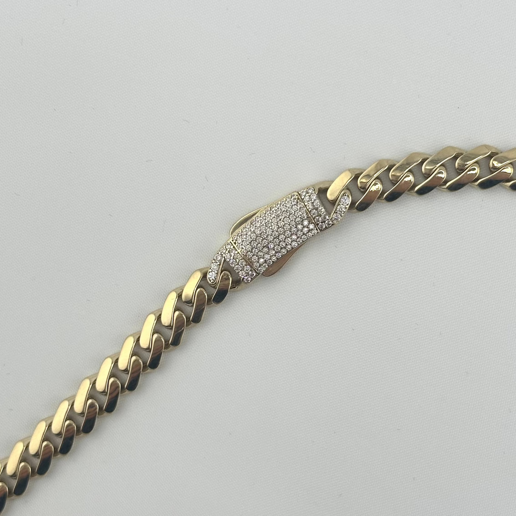 10K Black Heart Cuban Chain