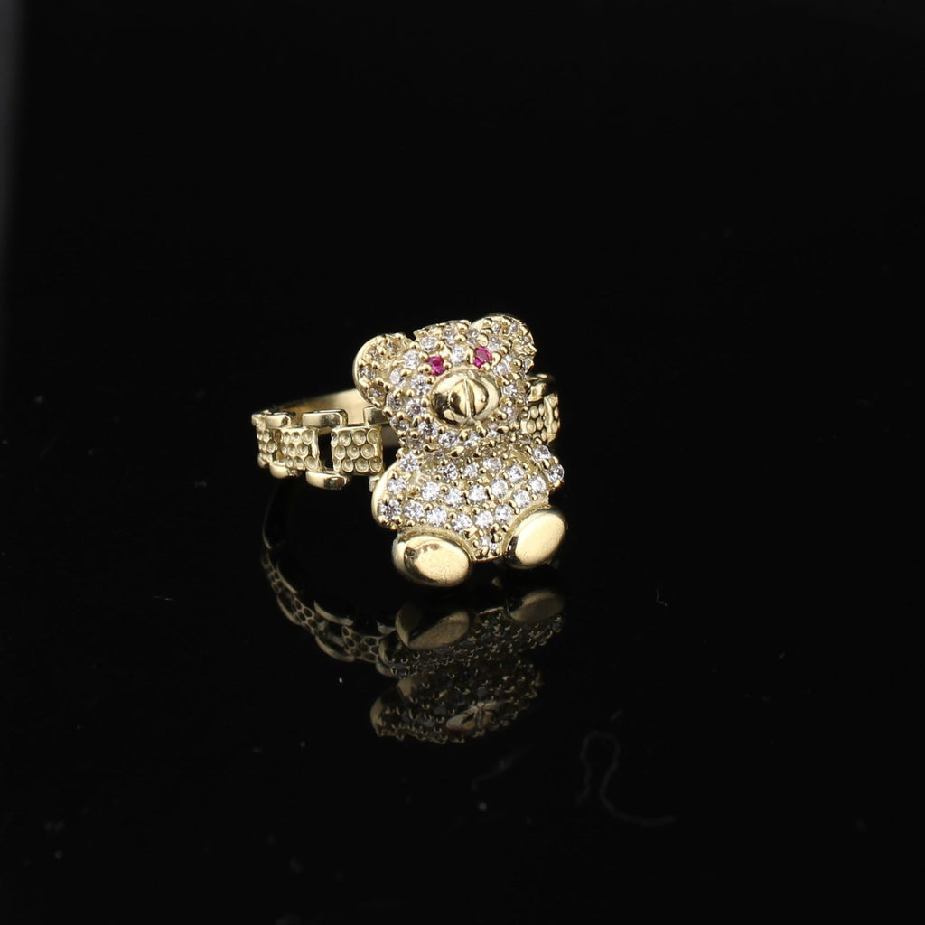 10K Gold Teddy Bear Ring