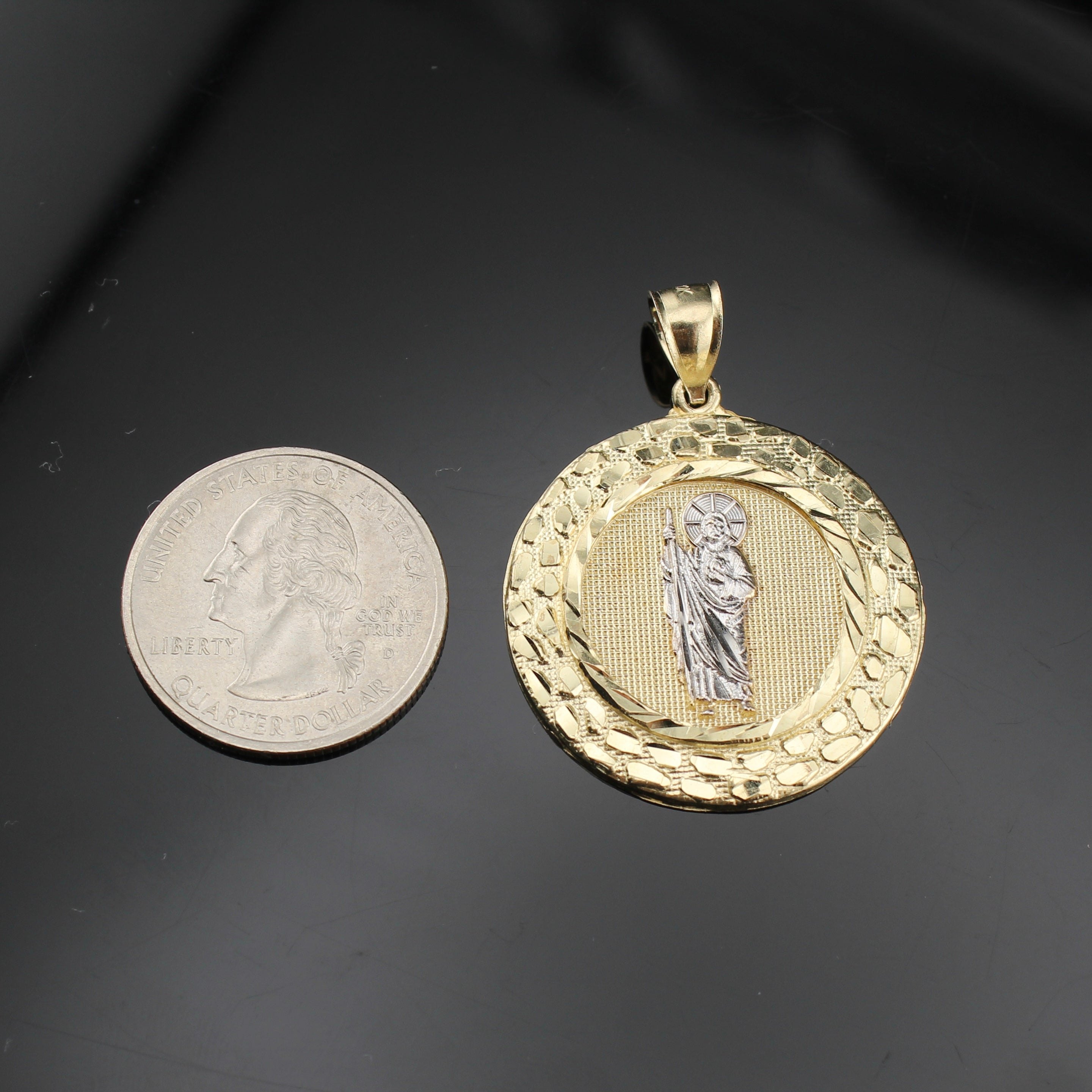 10K Real Gold St. Jude Pendant