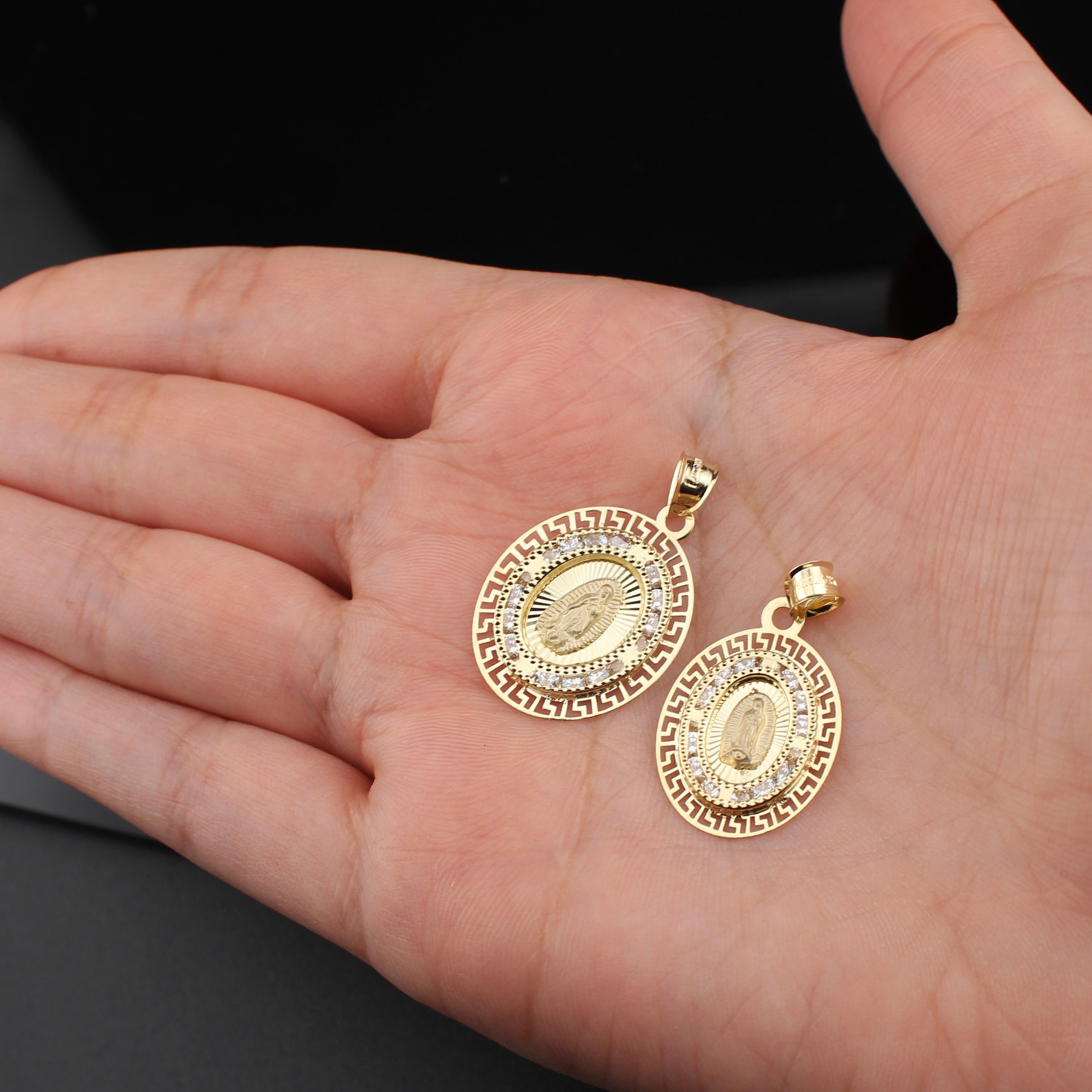 10K Gold Virgin Mary Pendant