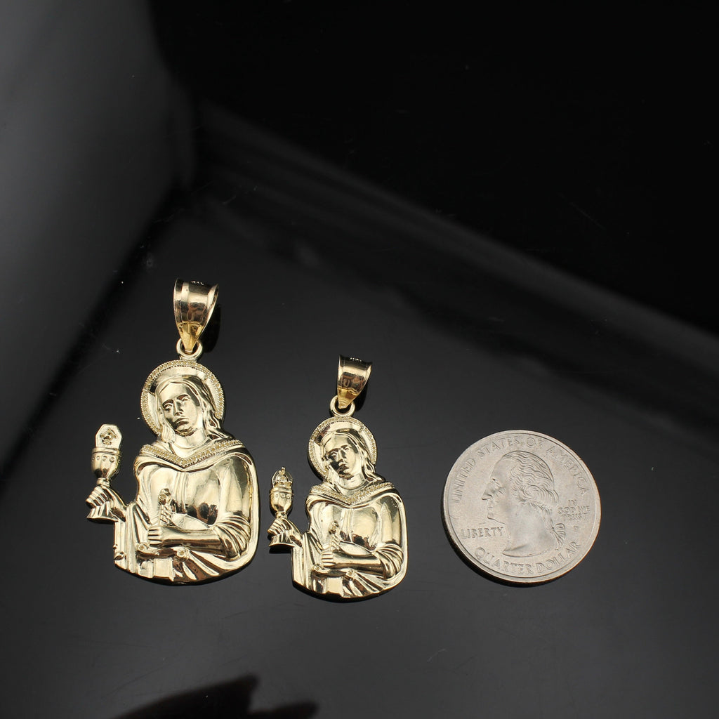 10K Real Gold Santa Clara Pendant