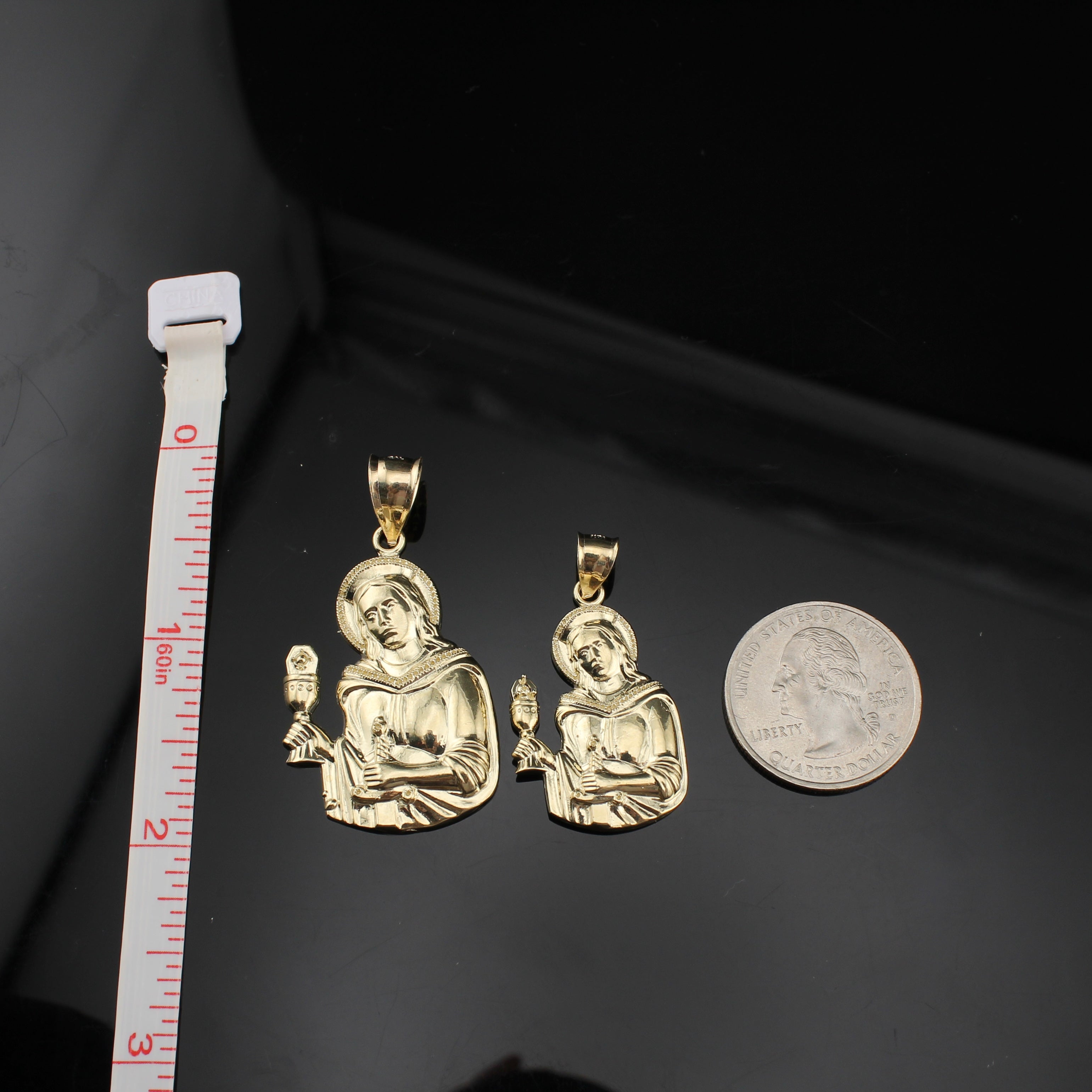 10K Real Gold Santa Clara Pendant