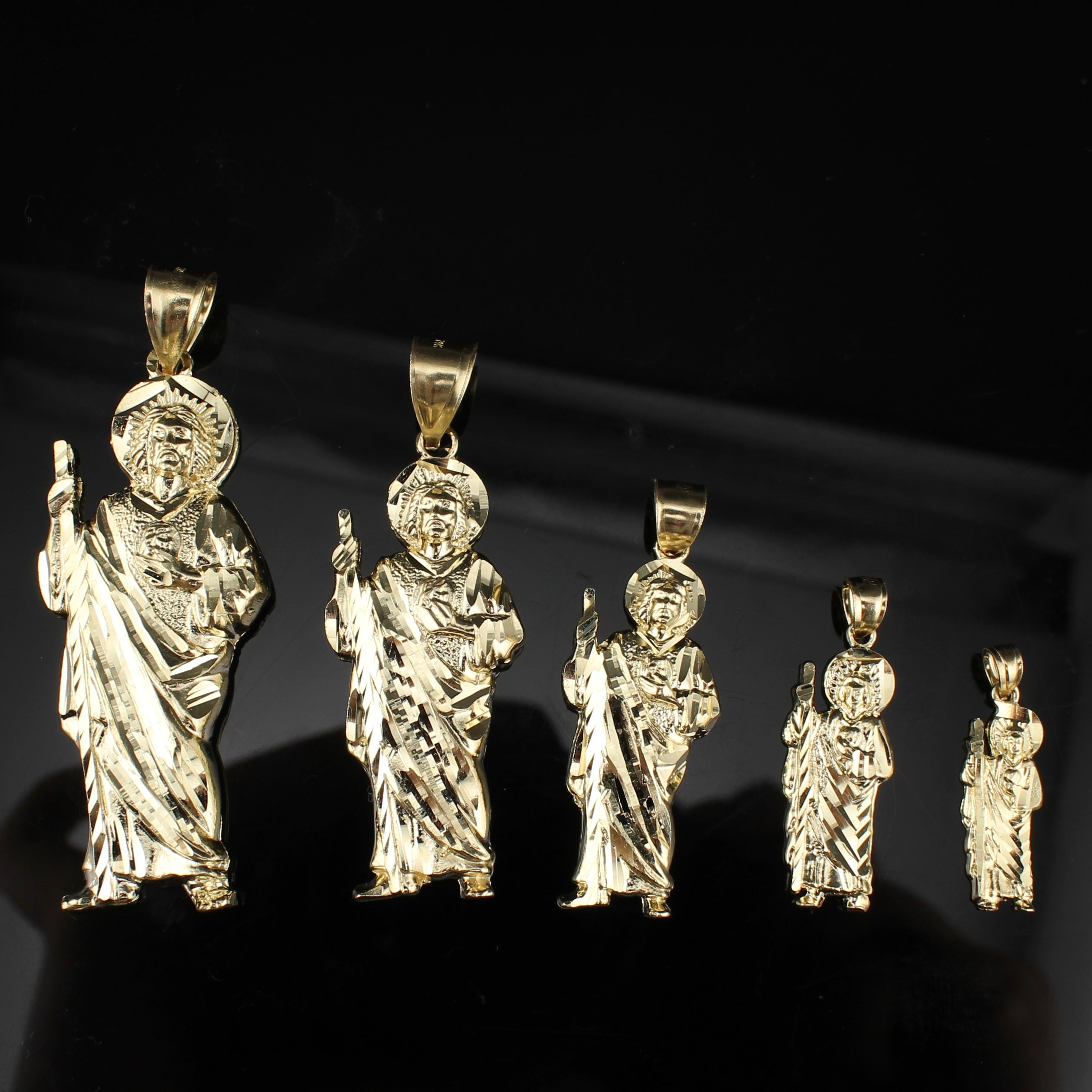 10K Real Gold Saint Jude/San Judas Pendant