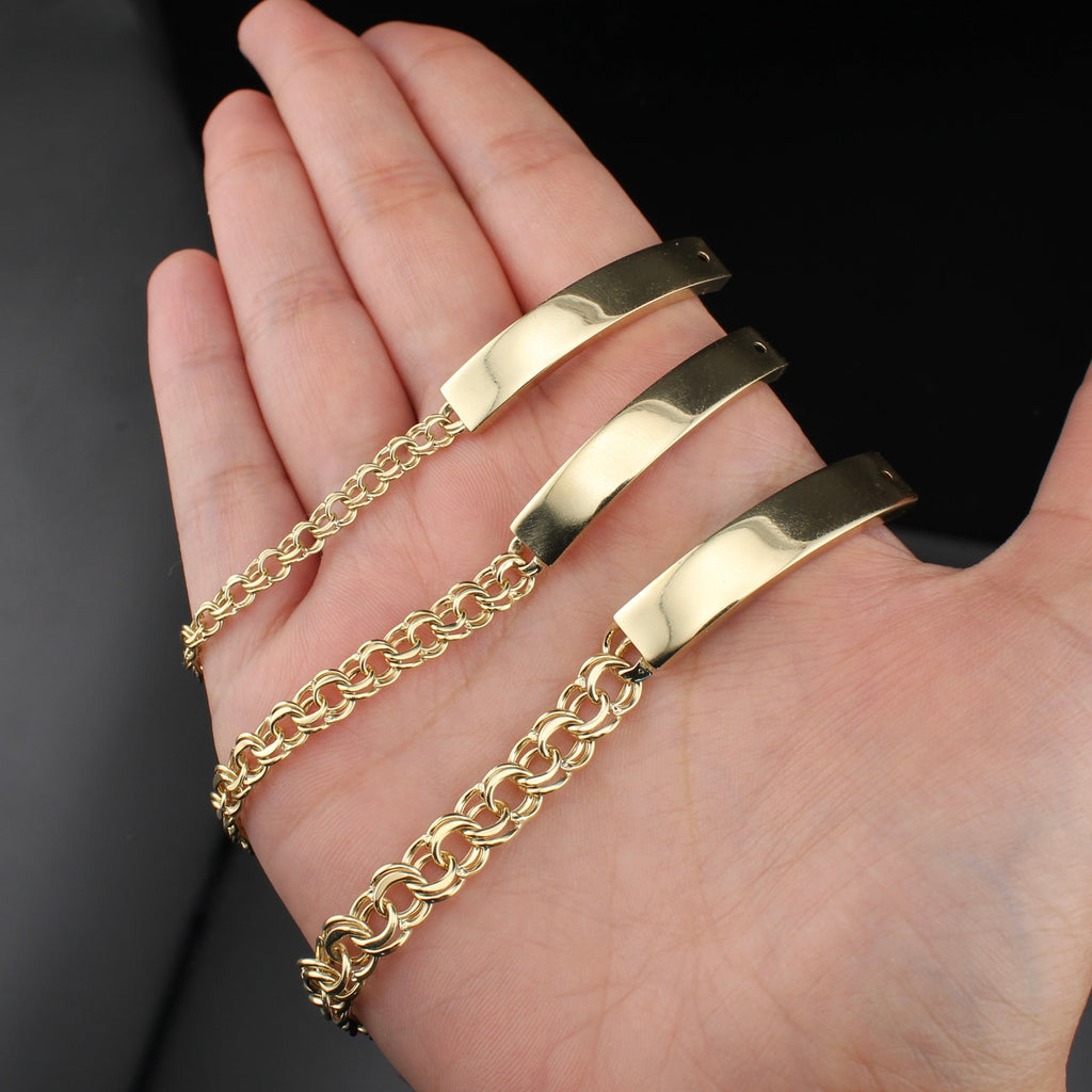 10k Gold Chino ID Ladies/Baby Bracelet
