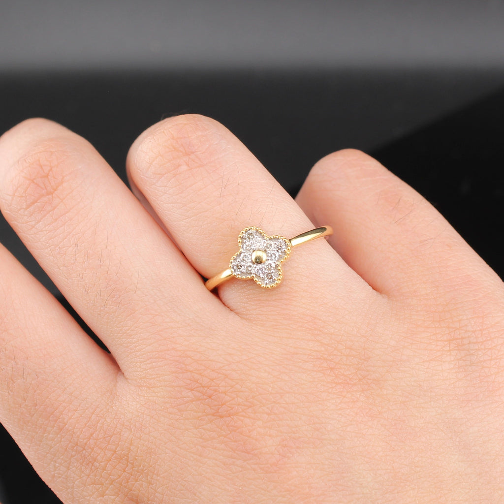 10K Diamond Ladies Promise Ring