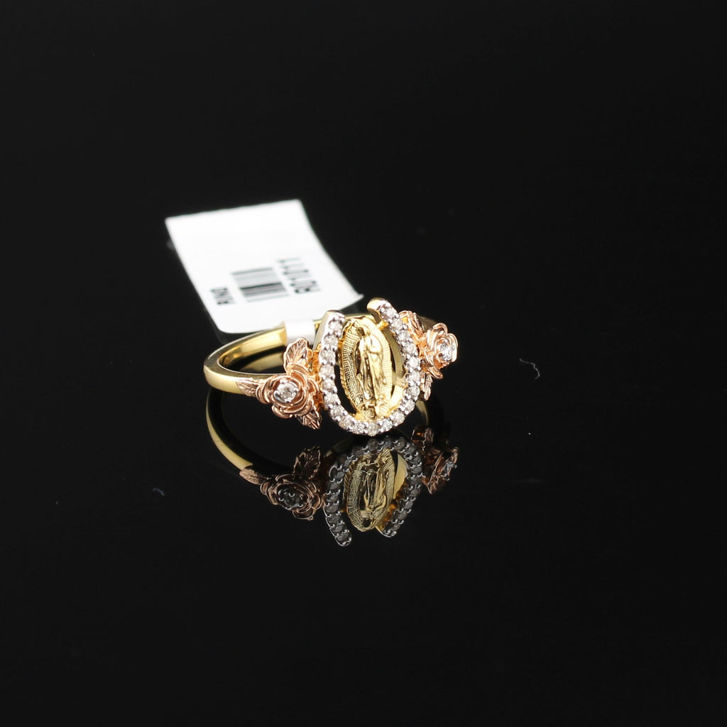 10K Diamond Virgin Mary Ring