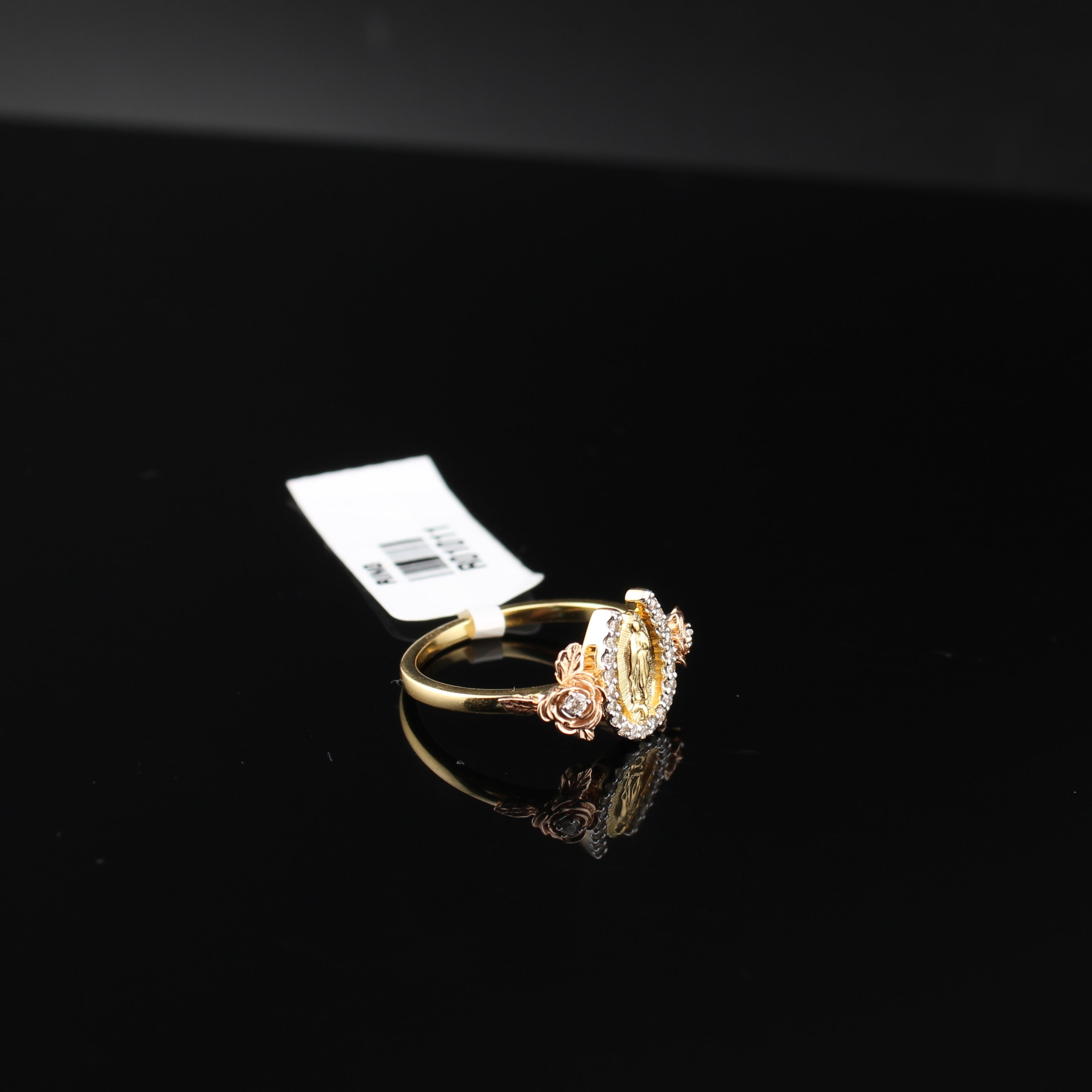 10K Diamond Virgin Mary Ring