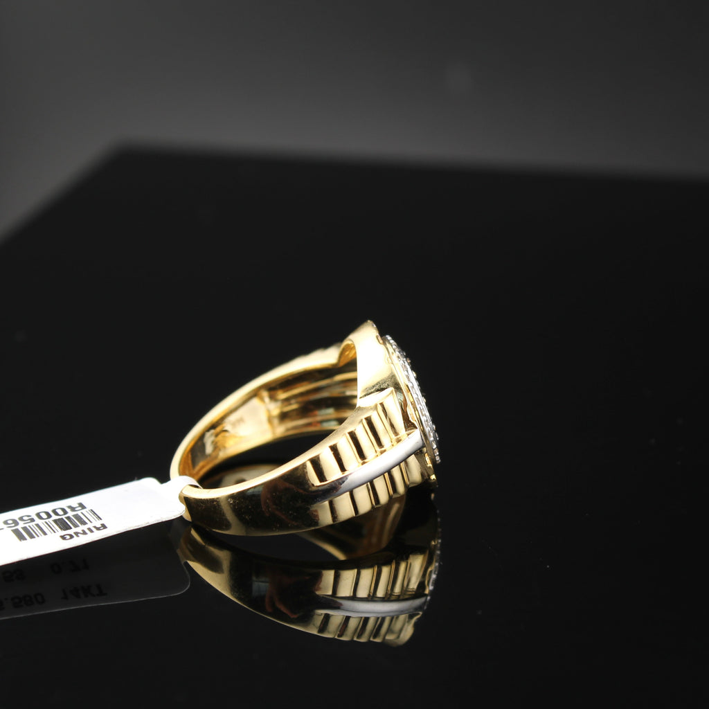 14K Diamond Mens Ring