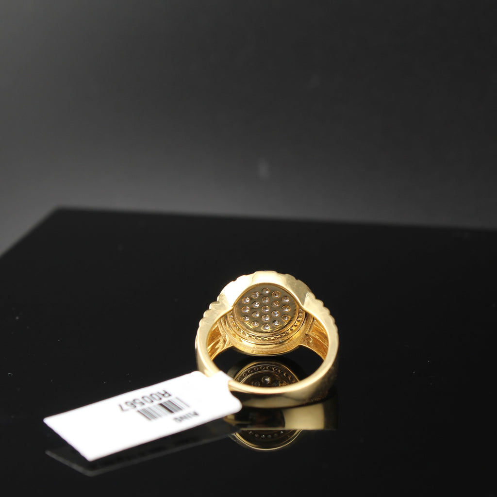 14K Diamond Mens Ring