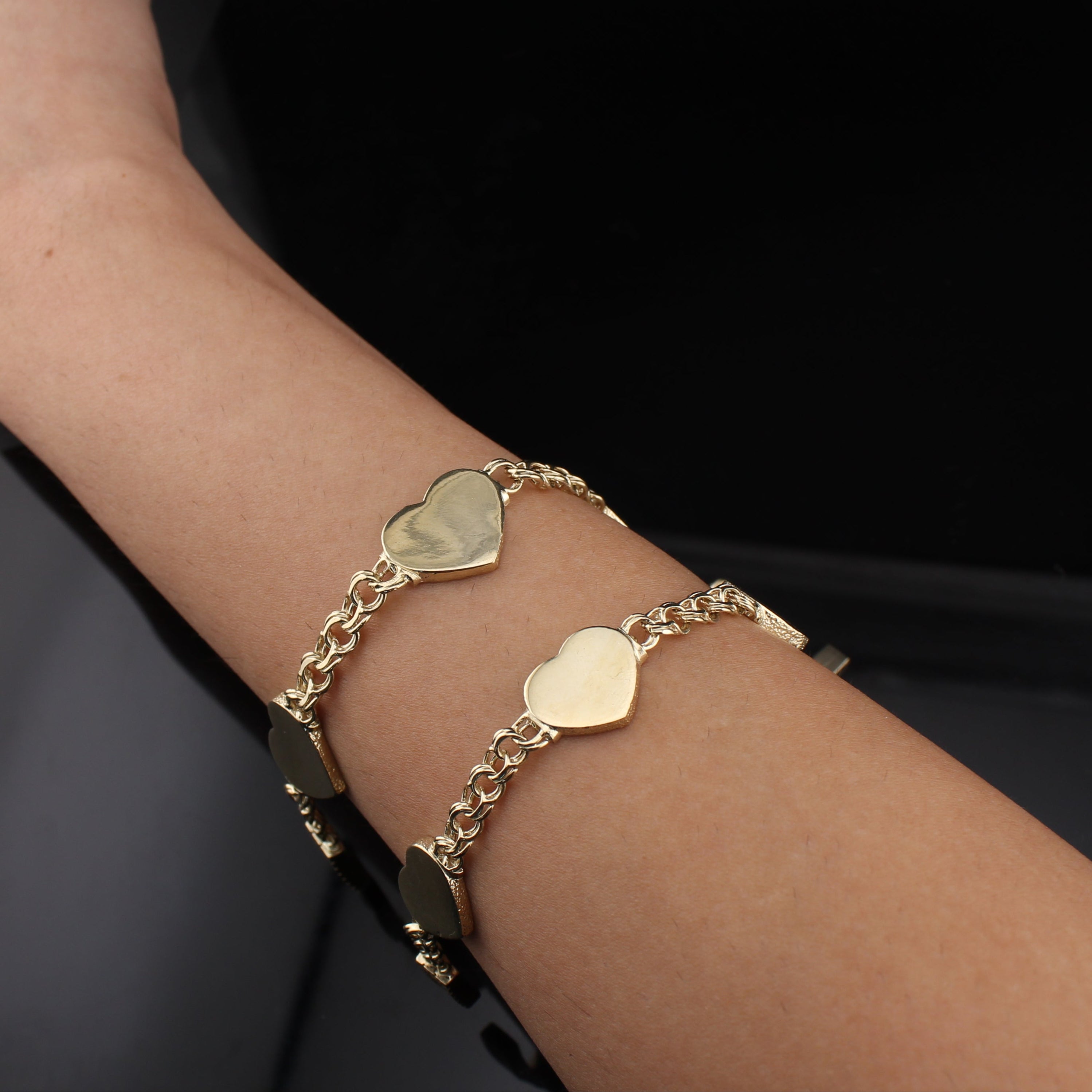 10K Chino Heart Bracelet