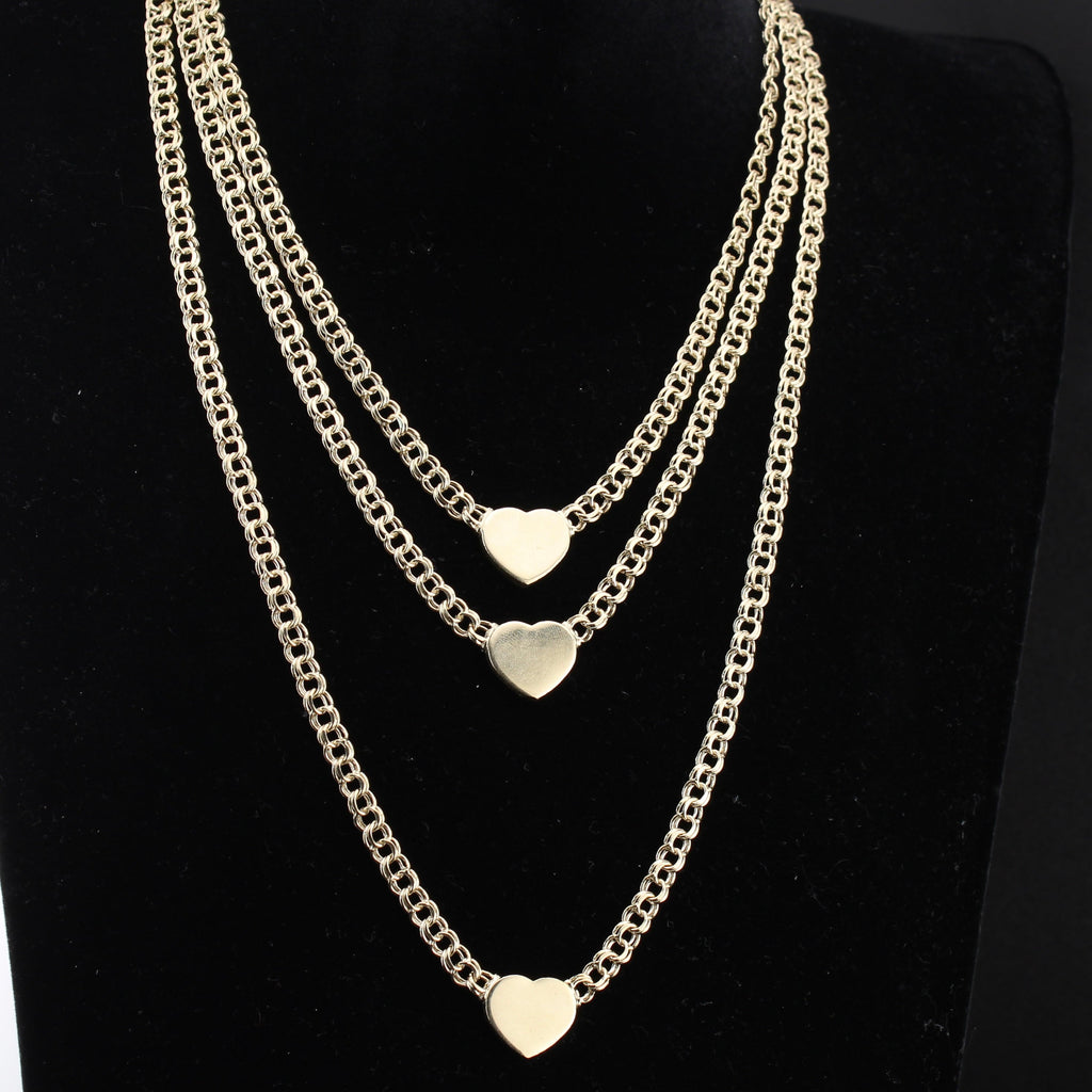 10K Heart Chino Chain 5mm