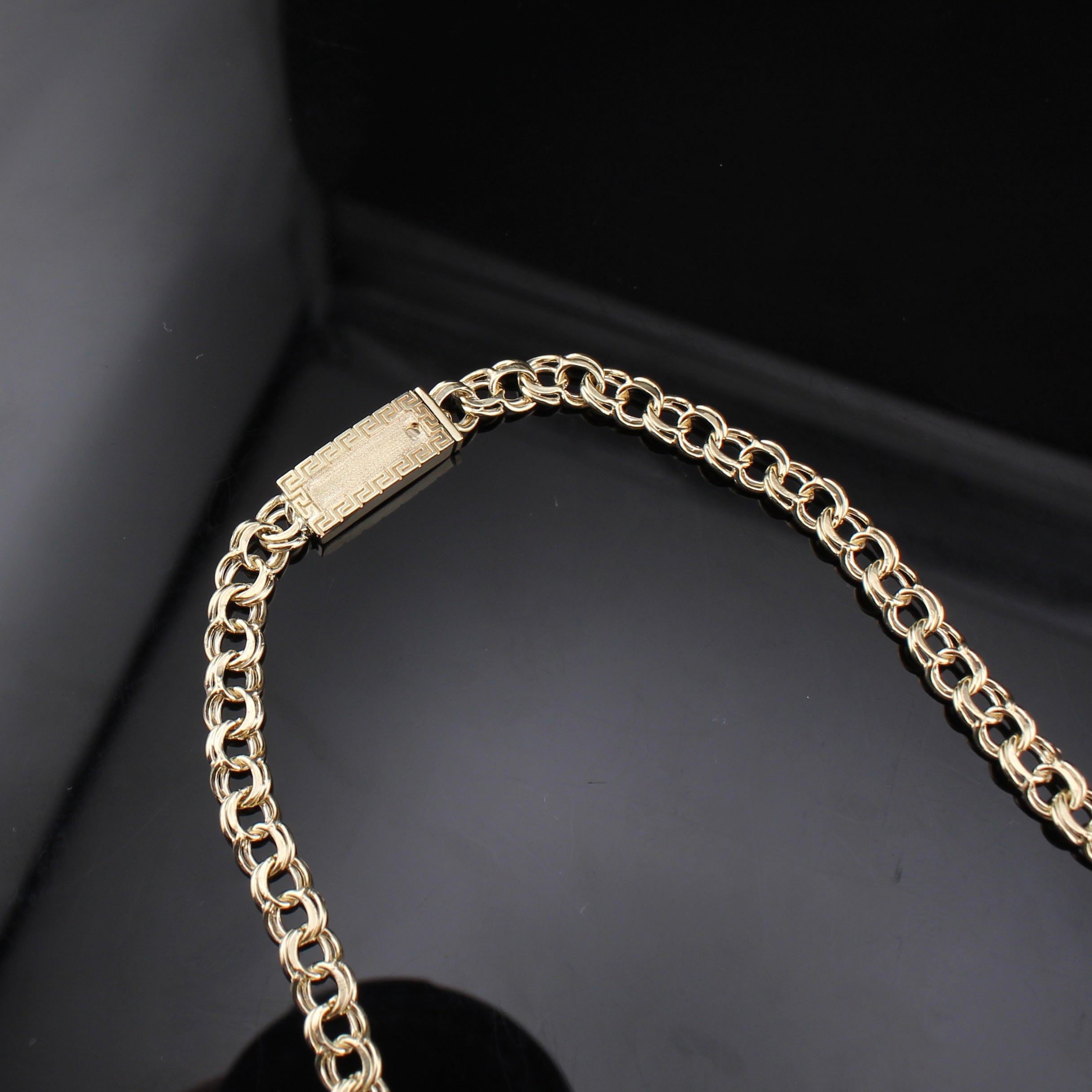 10K Gold Womens Chino Heart Necklace 18 in 6mm