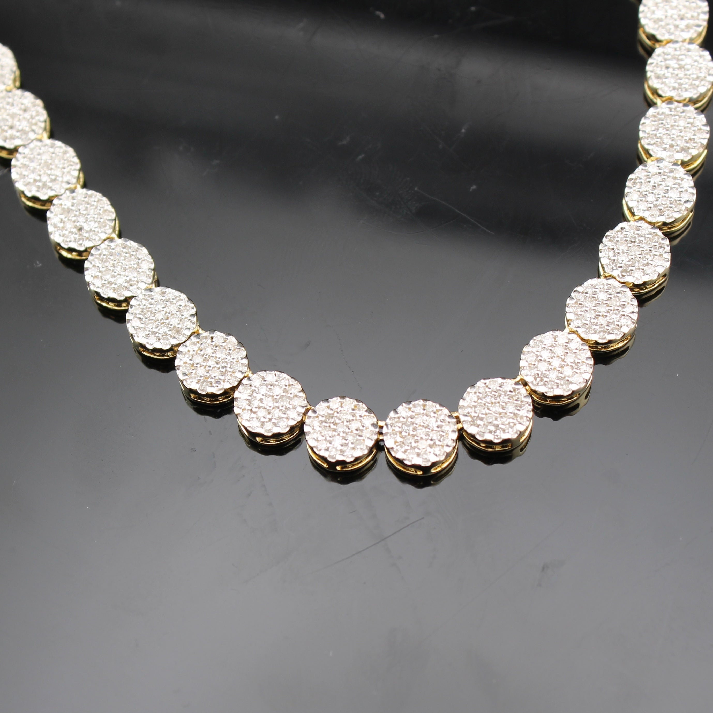 10K Diamond Chain & Diamond Cross