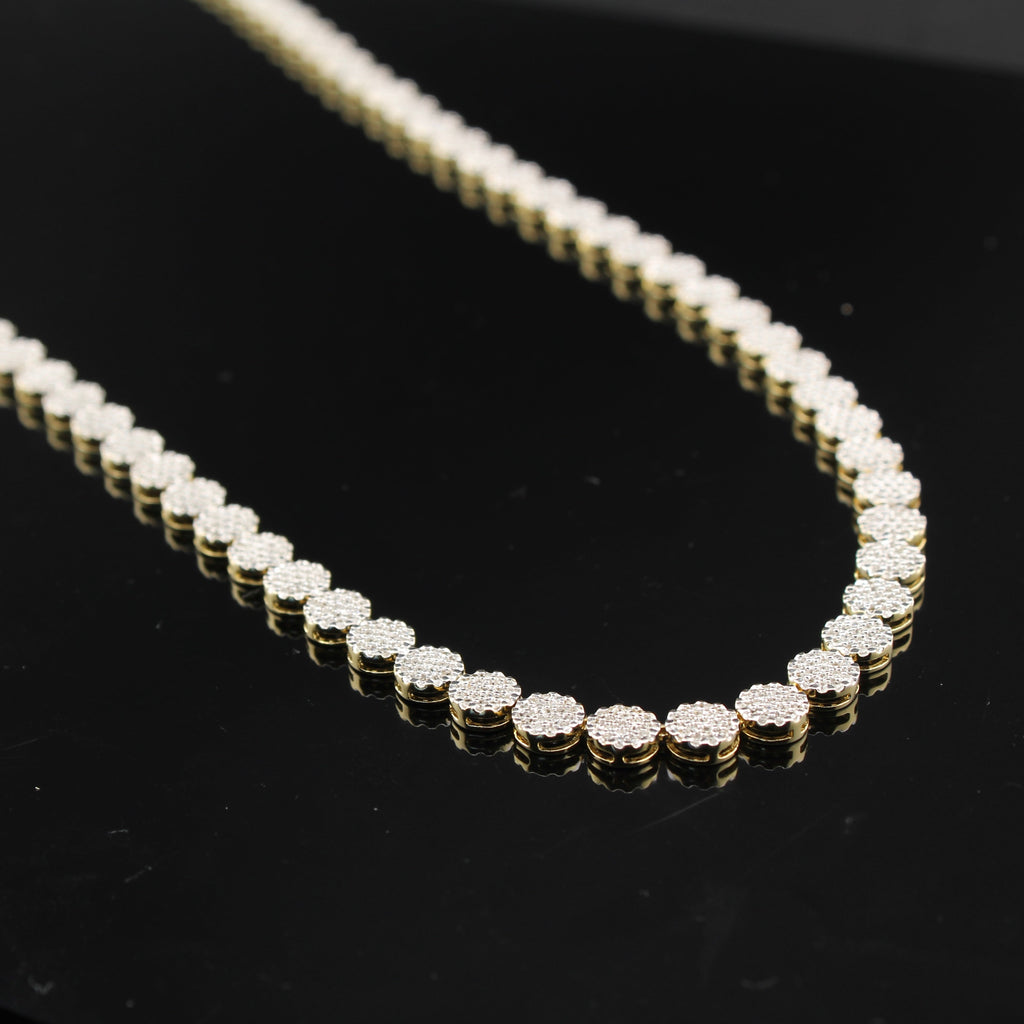 10K Diamond Chain & Diamond Cross