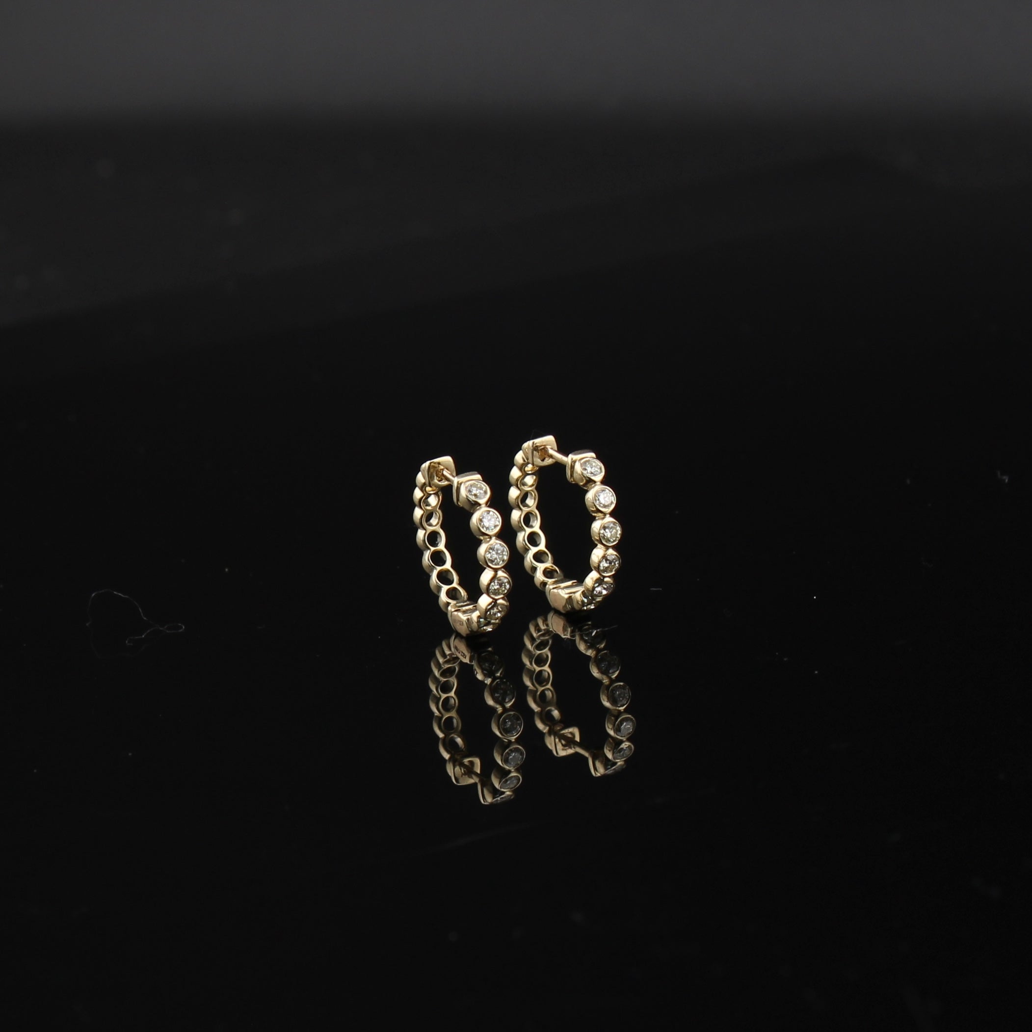 10K Diamond Hoops 0.35 CTW
