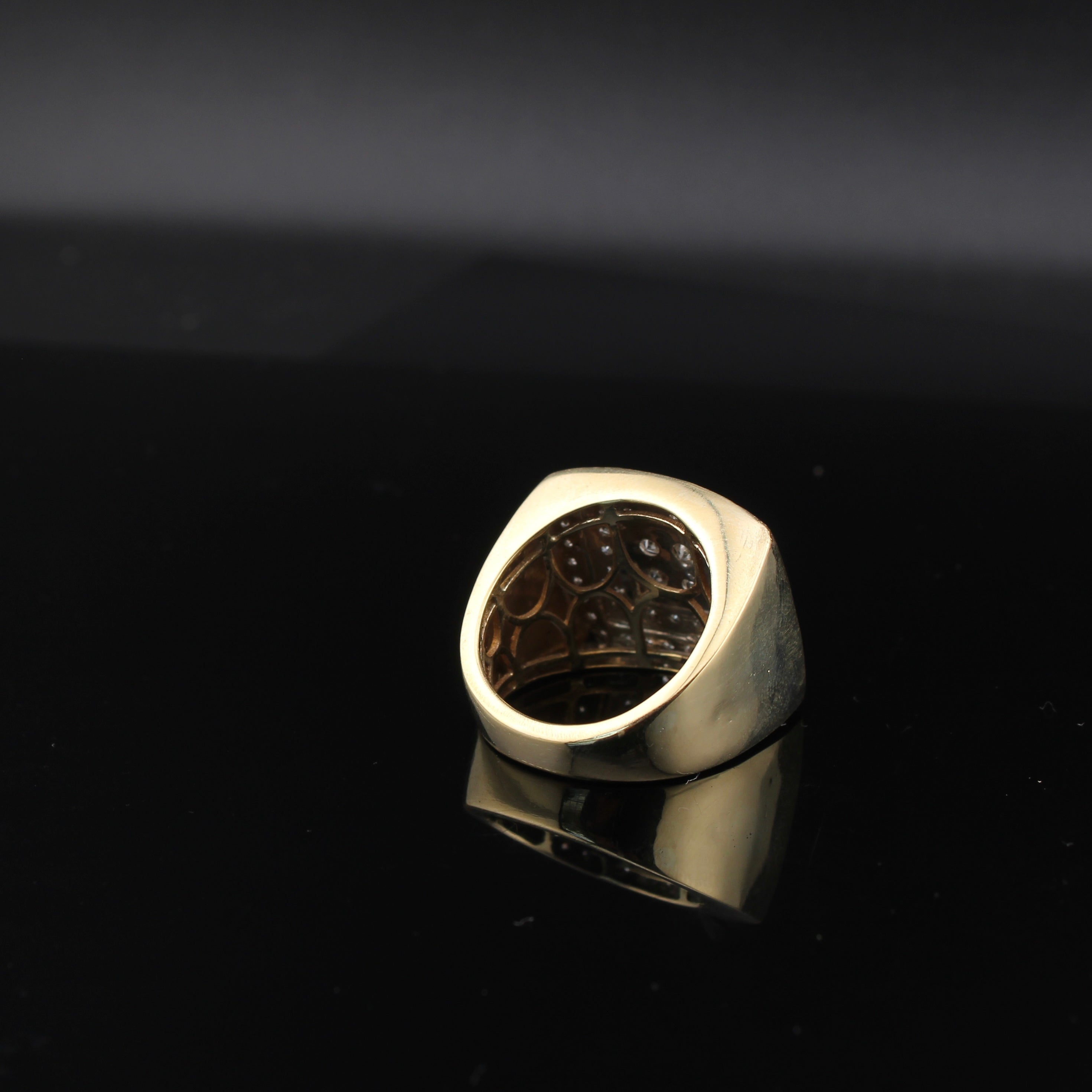 10K Gold Diamond Mens Ring