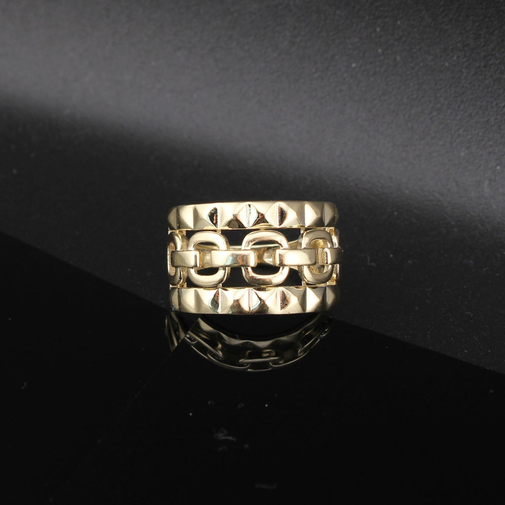 10K Gold Chain Design Ring
