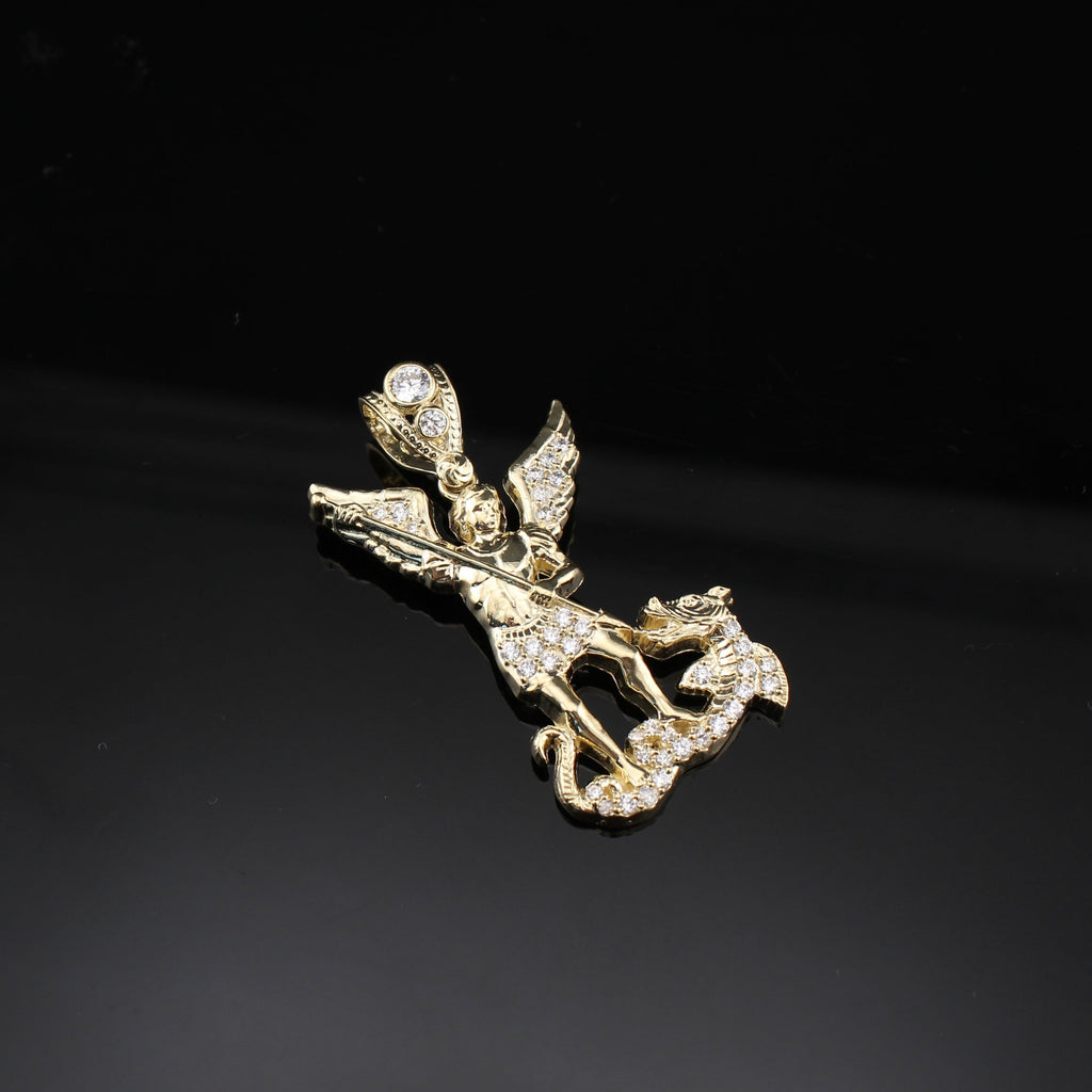 10K Gold Angel Pendant