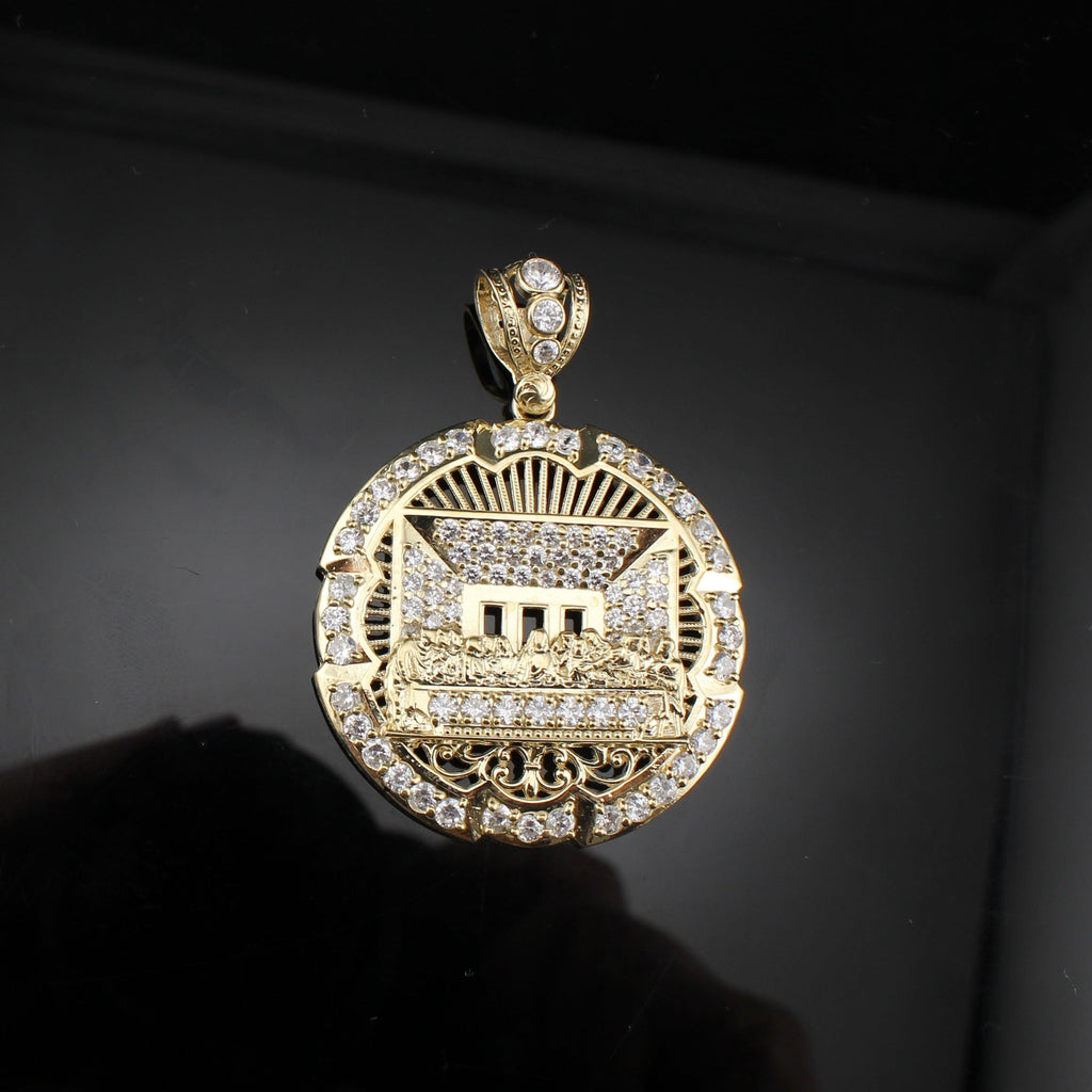 10K Gold Last Supper Pendant