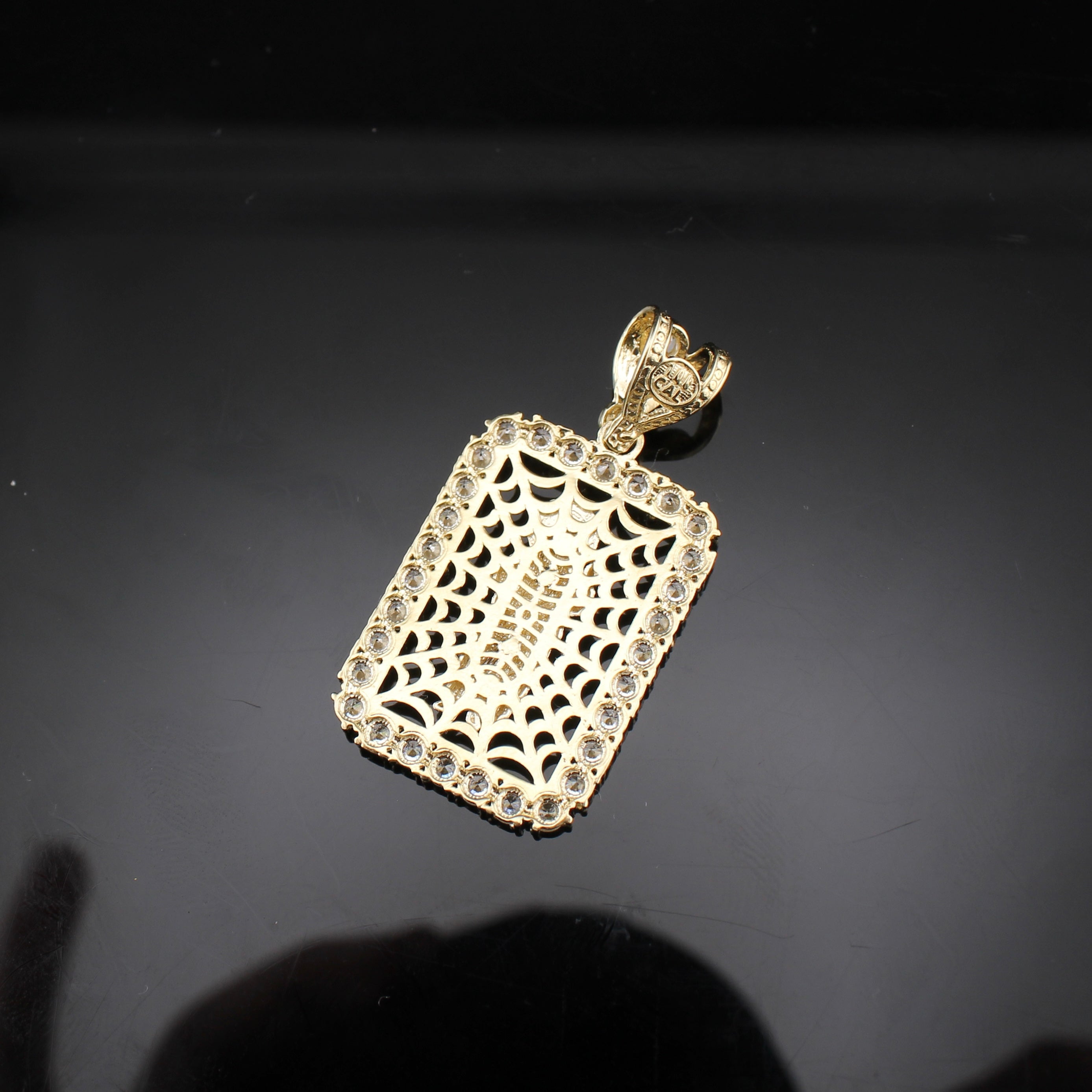 10K Gold San Judas Pendant Square