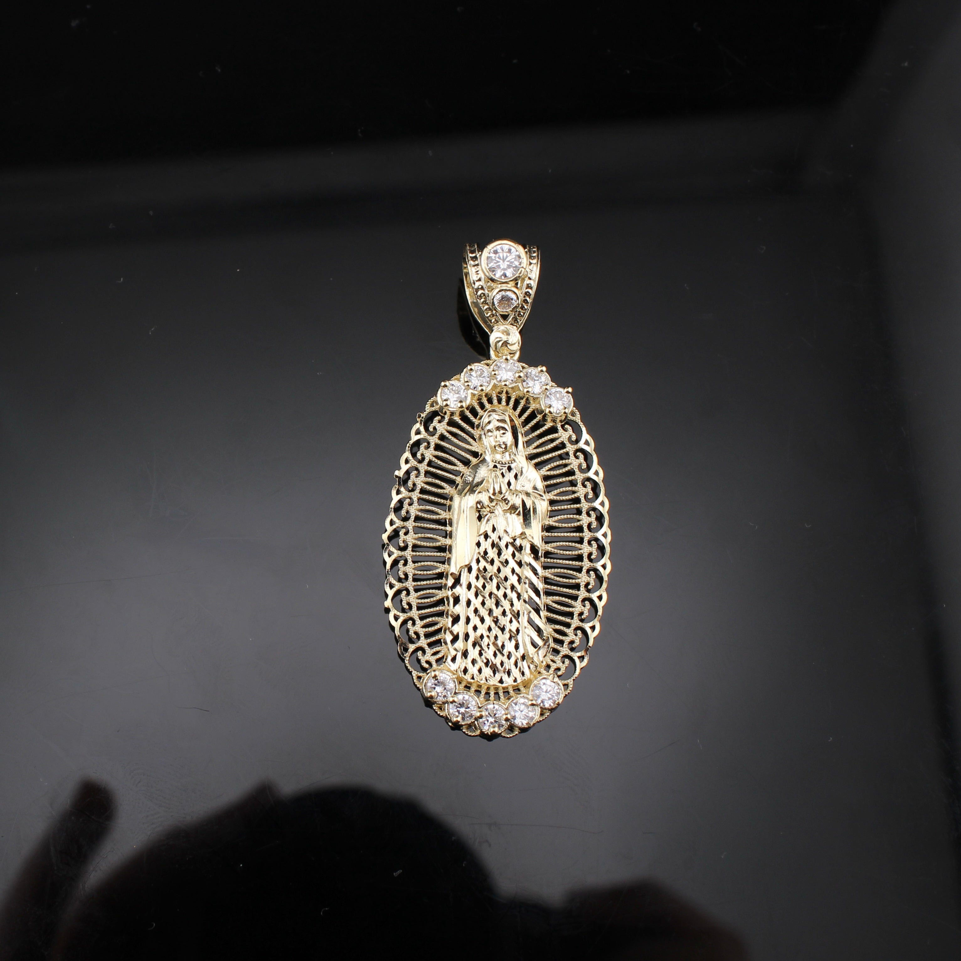 10K Gold Virgin Mary Pendants