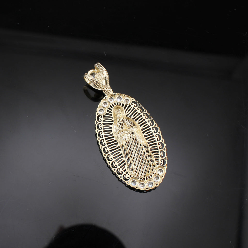 10K Gold Virgin Mary Pendants