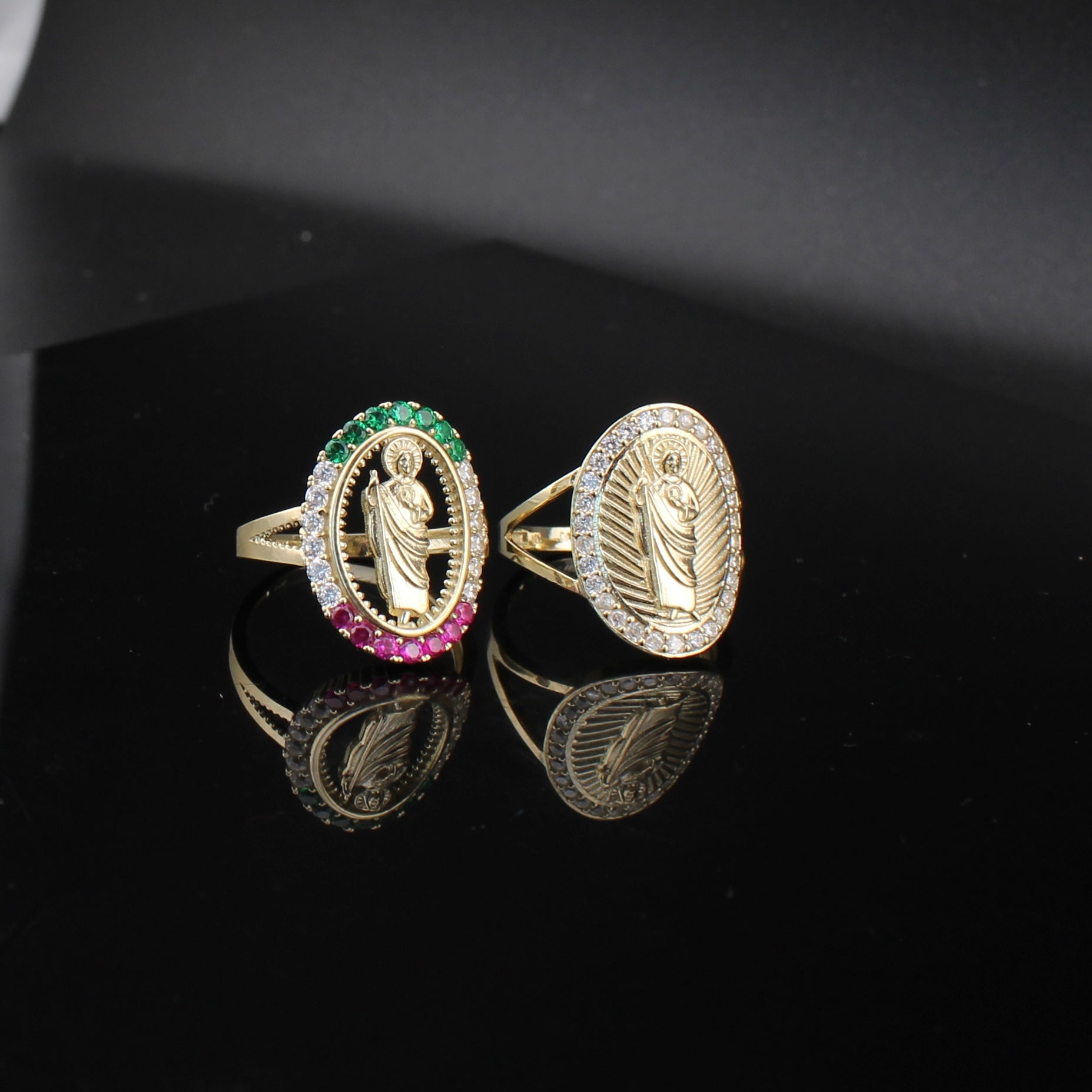 10K Gold St Jude Ring