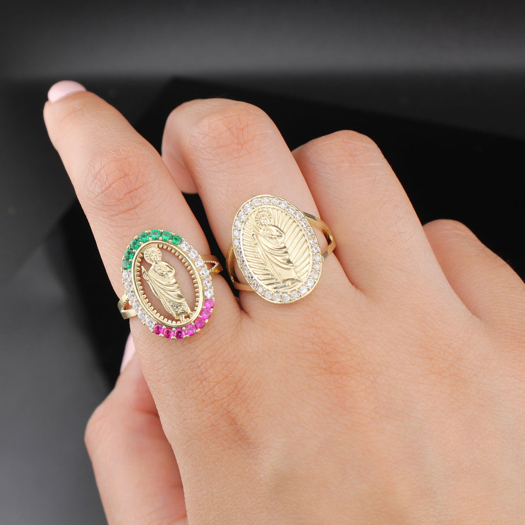 10K Gold St Jude Ring