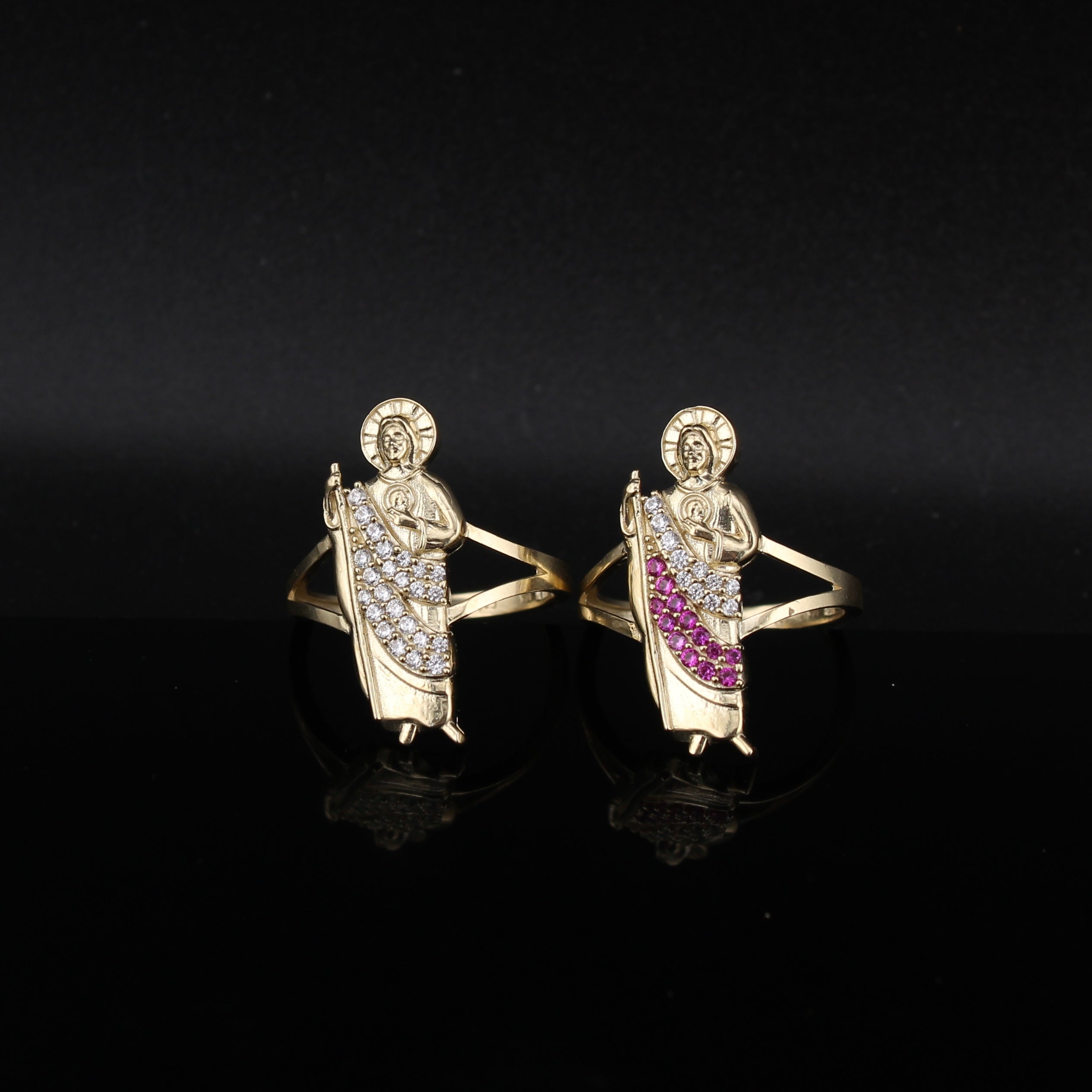 10K Gold Standing San Judas Ring