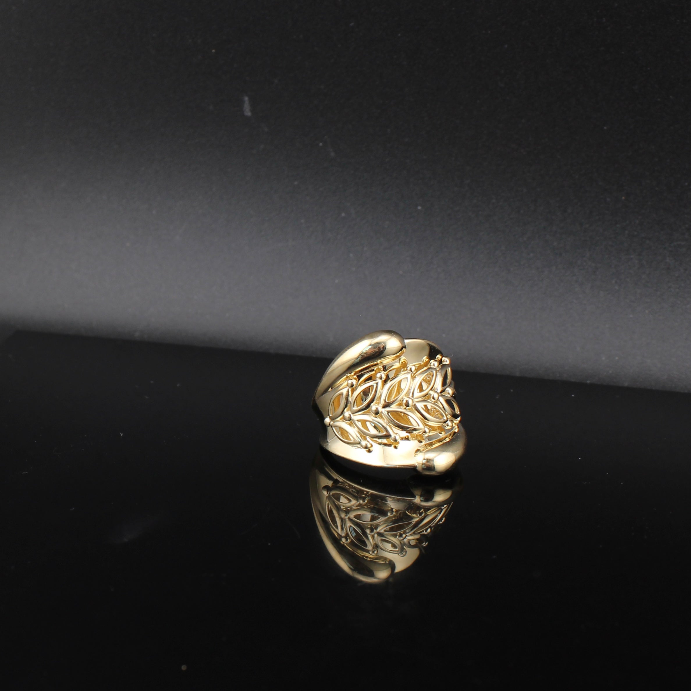 10K Gold Statement Ring