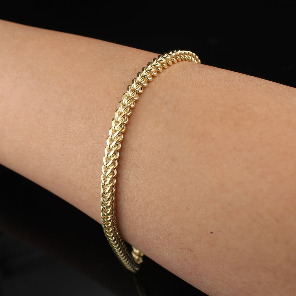 10K Gold Franco Bracelet