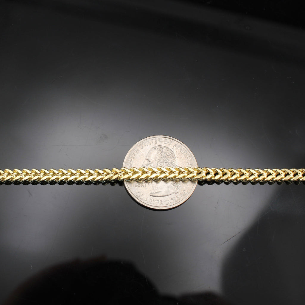 10K Gold Franco Bracelet