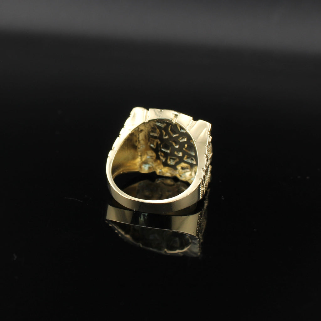 10K Gold Mexican Centenario 50 Pesos Ring