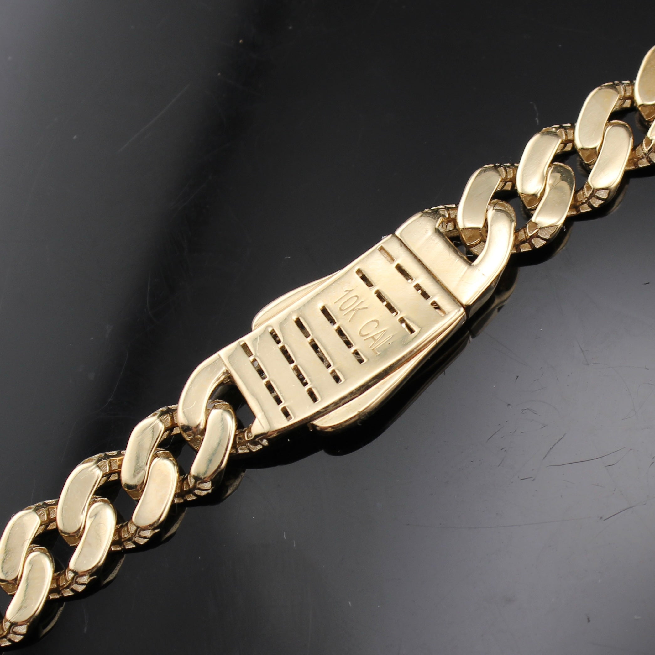 10K Gold Royal Cuban Bracelets 6.5mm