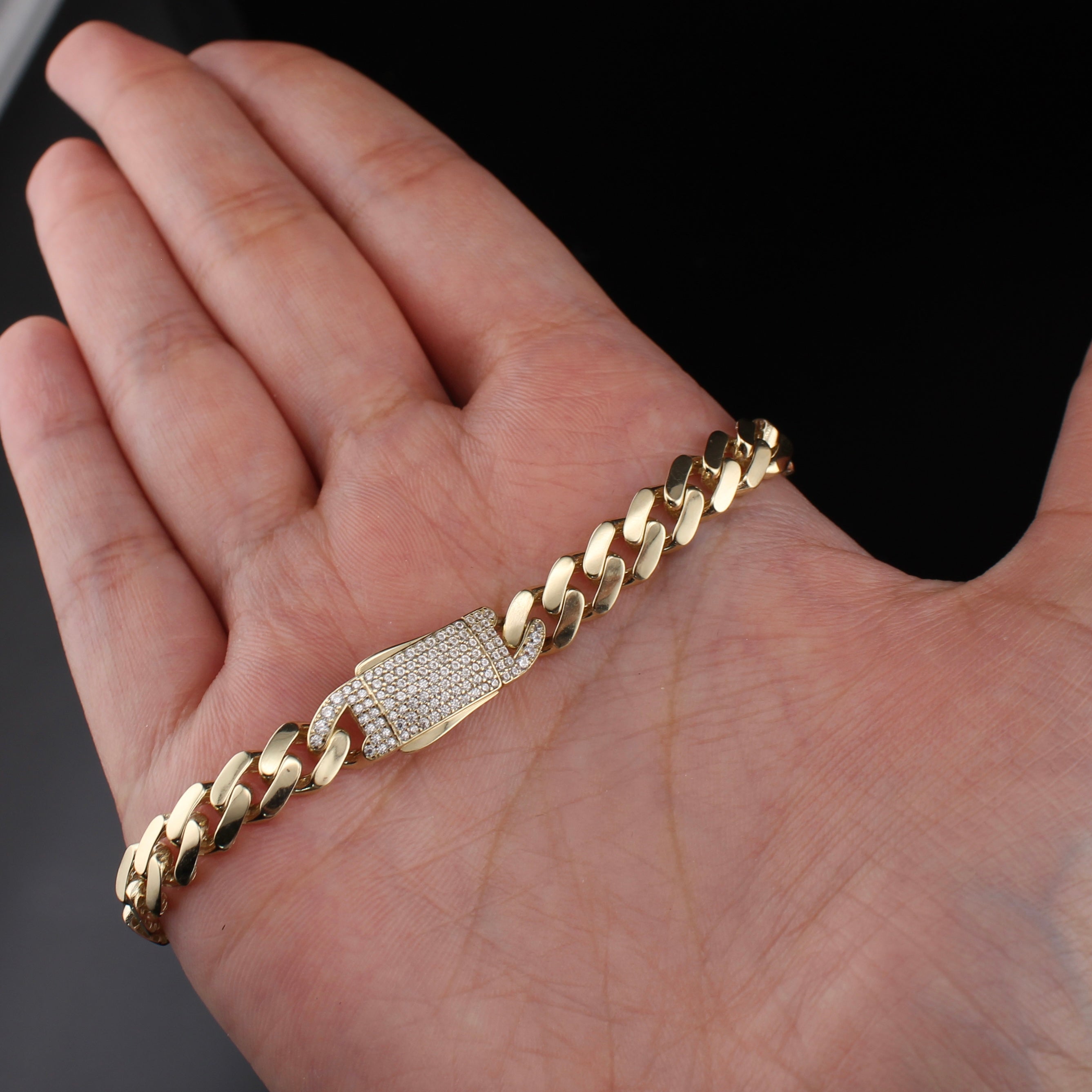 10K Gold Royal Cuban Bracelets 6.5mm