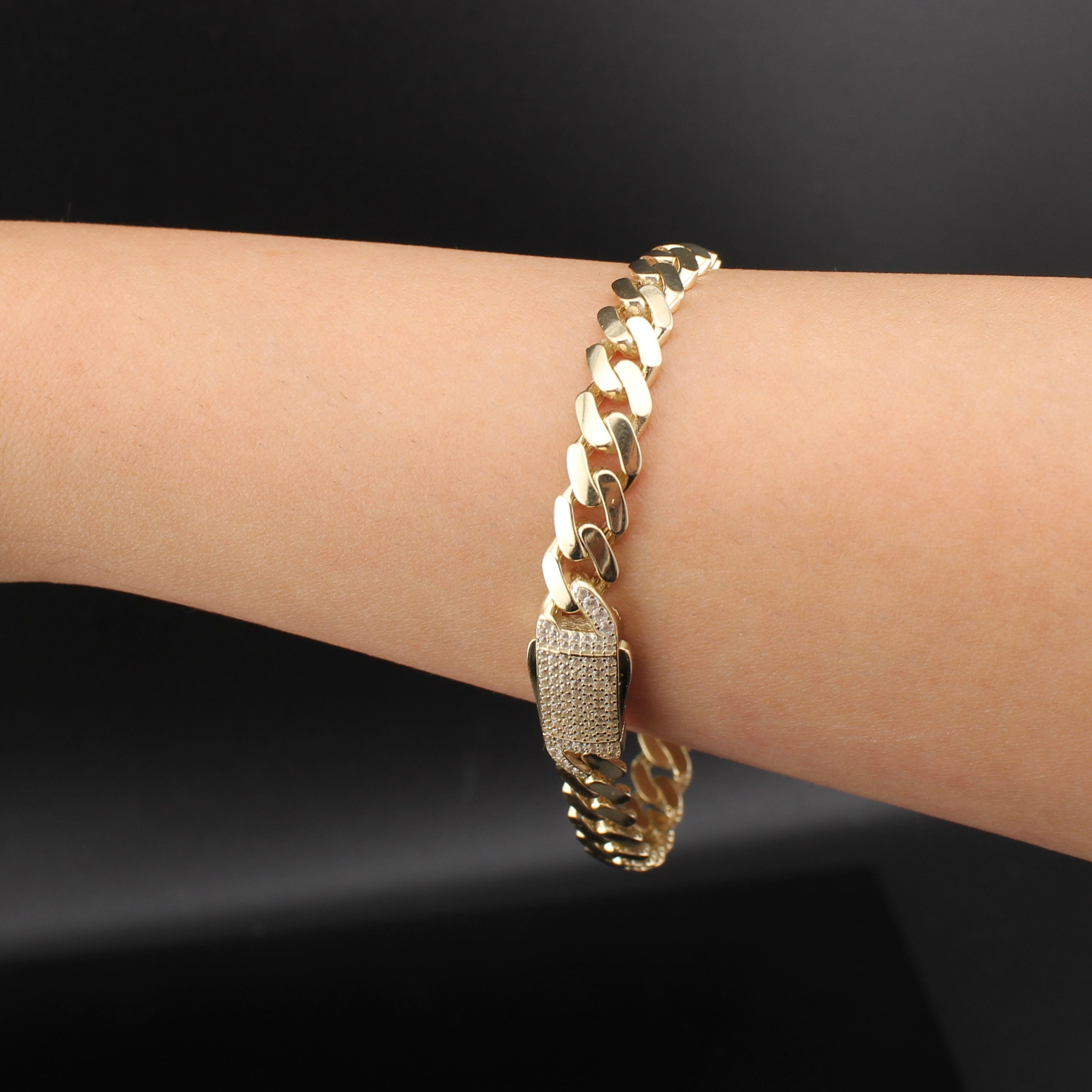 10K Gold Royal Cuban Bracelets 6.5mm