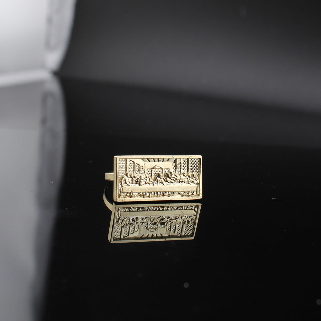 10K Gold Last Supper Ring - Rectangle Last Supper Ring