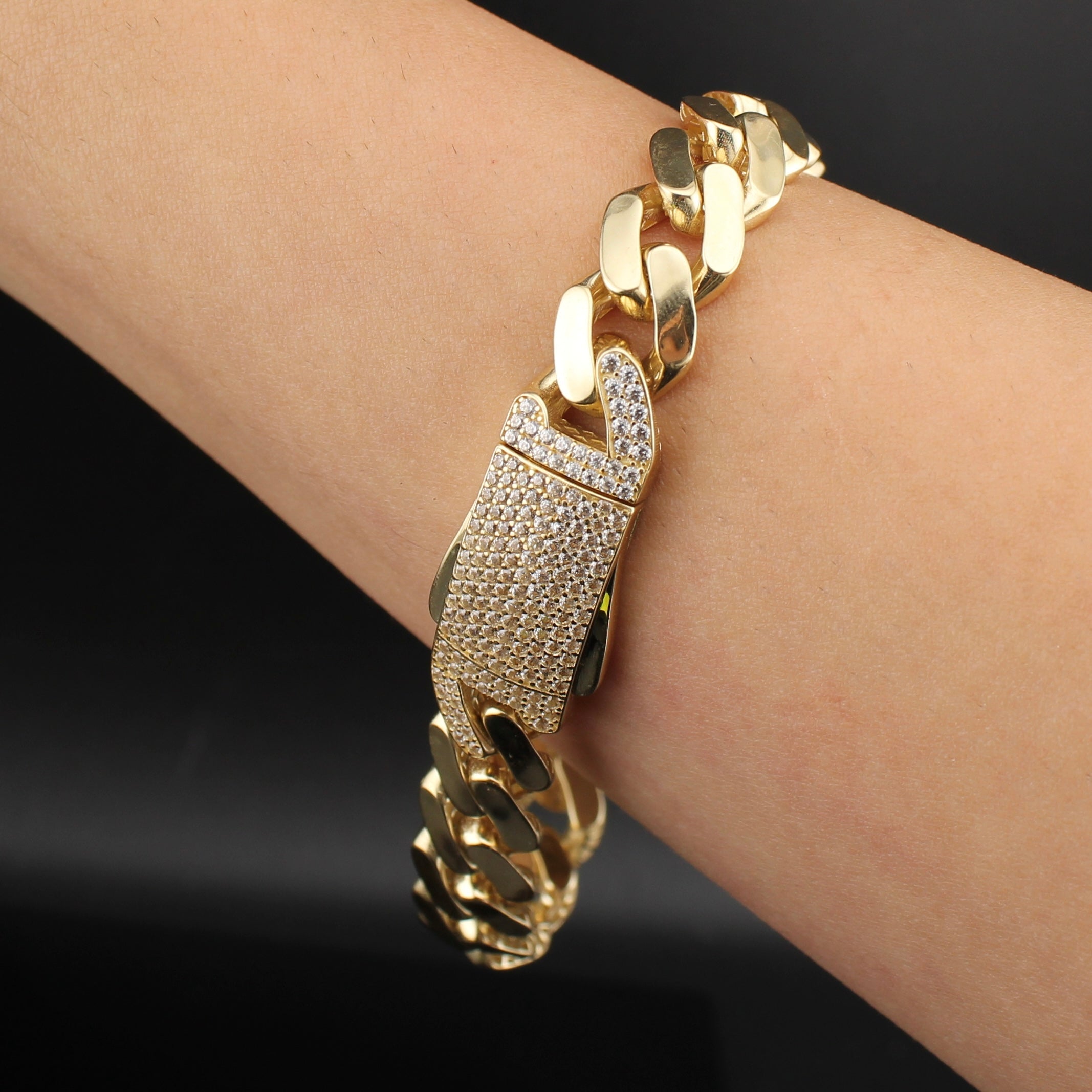 14K Gold Royal Cuban Bracelet 10.5mm