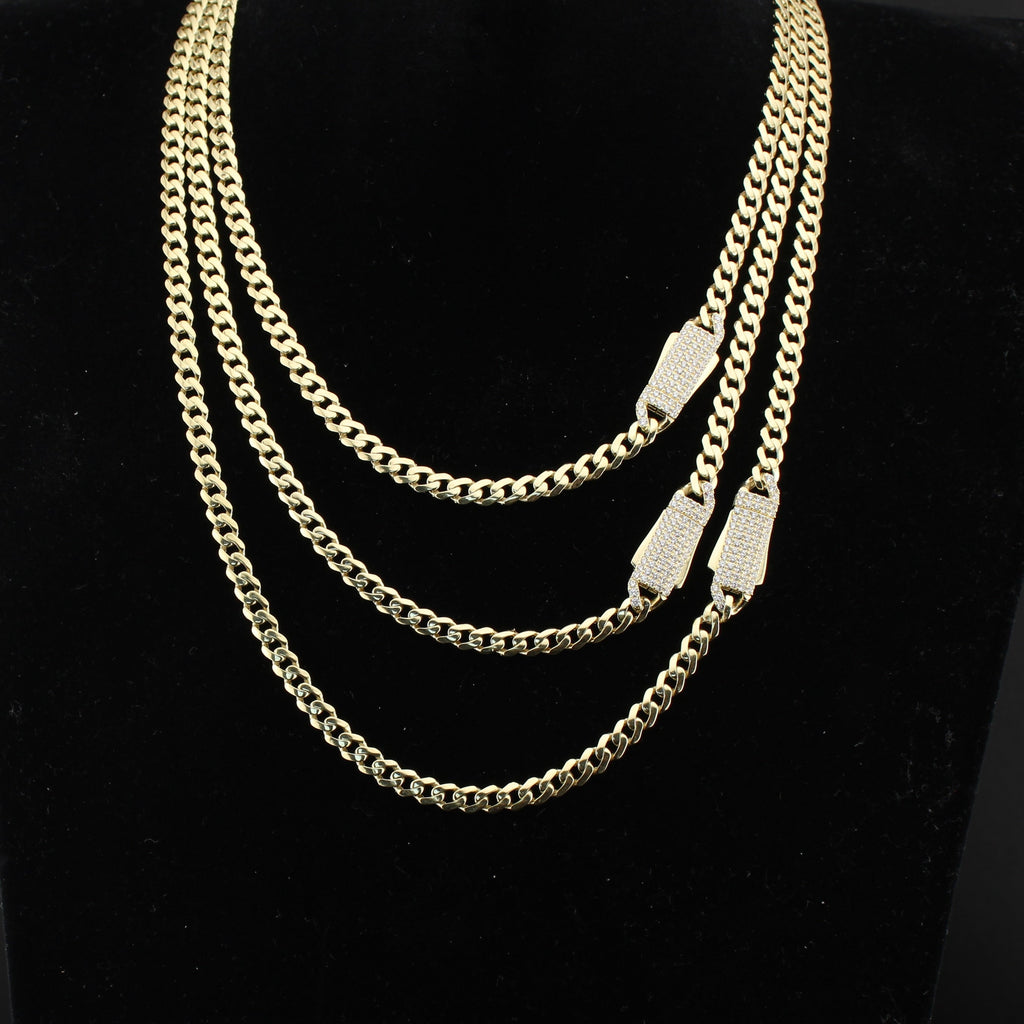 14K Gold Royal Miami Cuban Chain 4.5mm