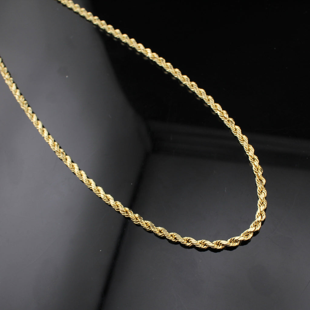 14K Gold Rope Chain 3mm
