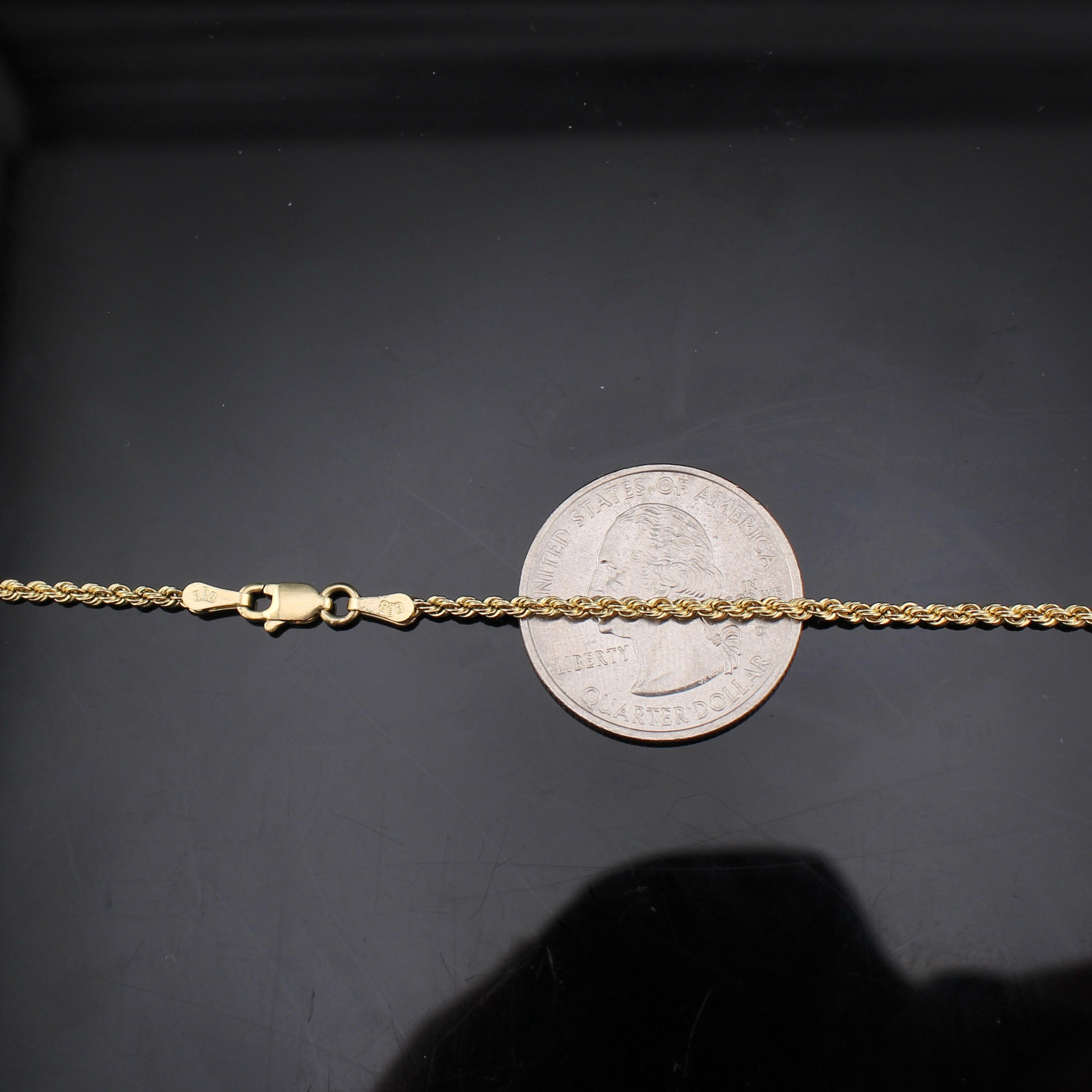 14K Gold Rope Chain 1.5mm