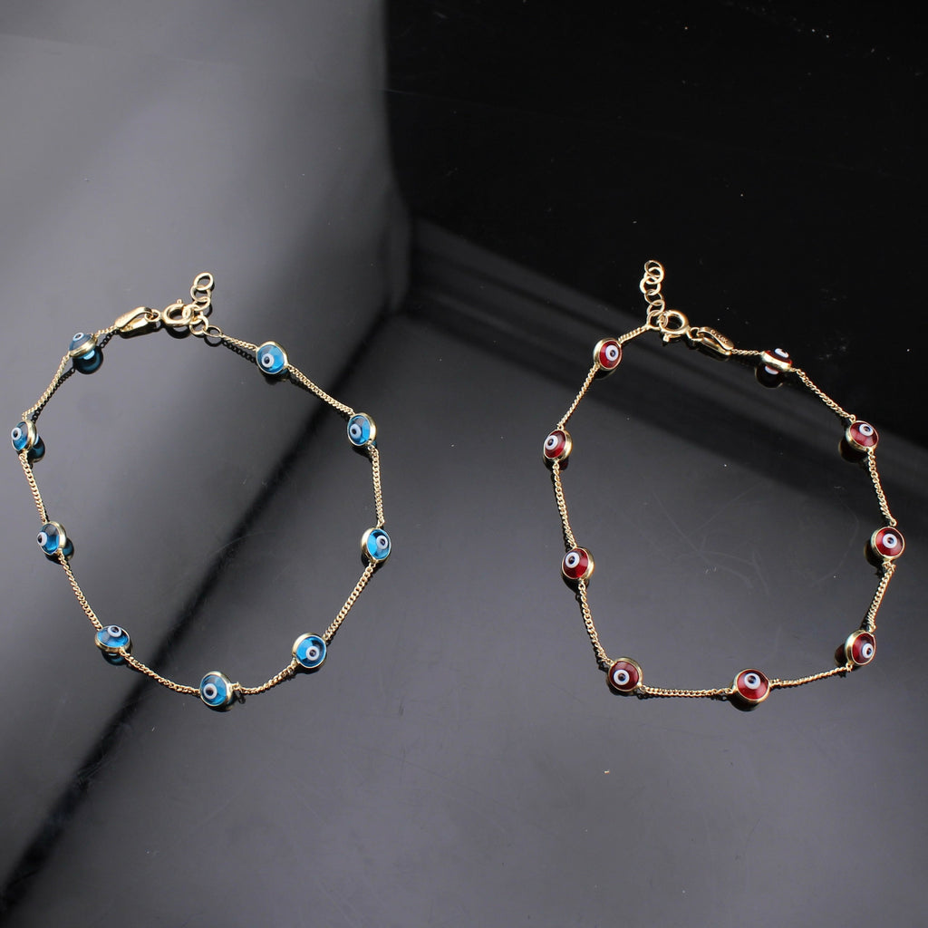 14K Evil Eye Bracelet
