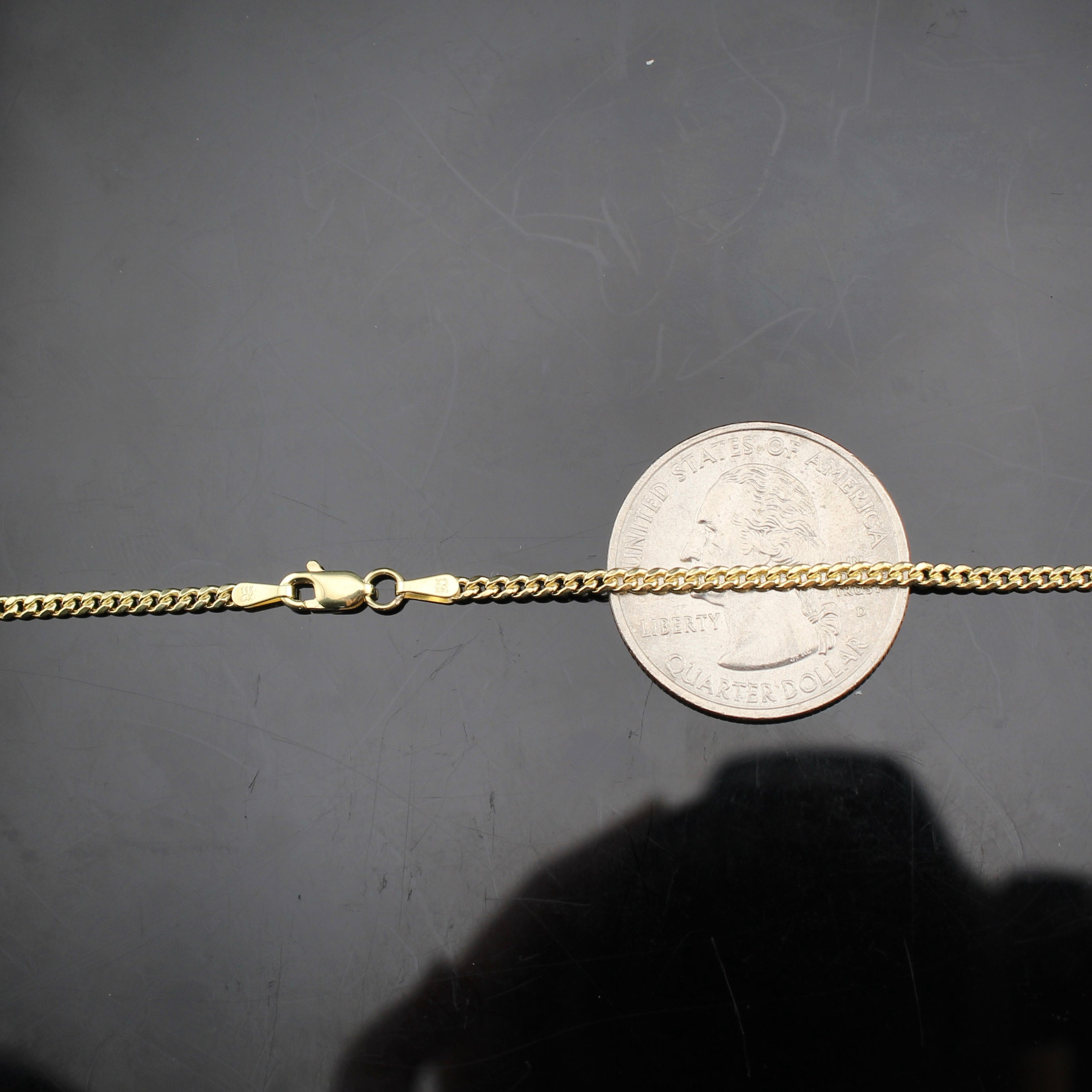 14K Gold Cuban Chain 2mm