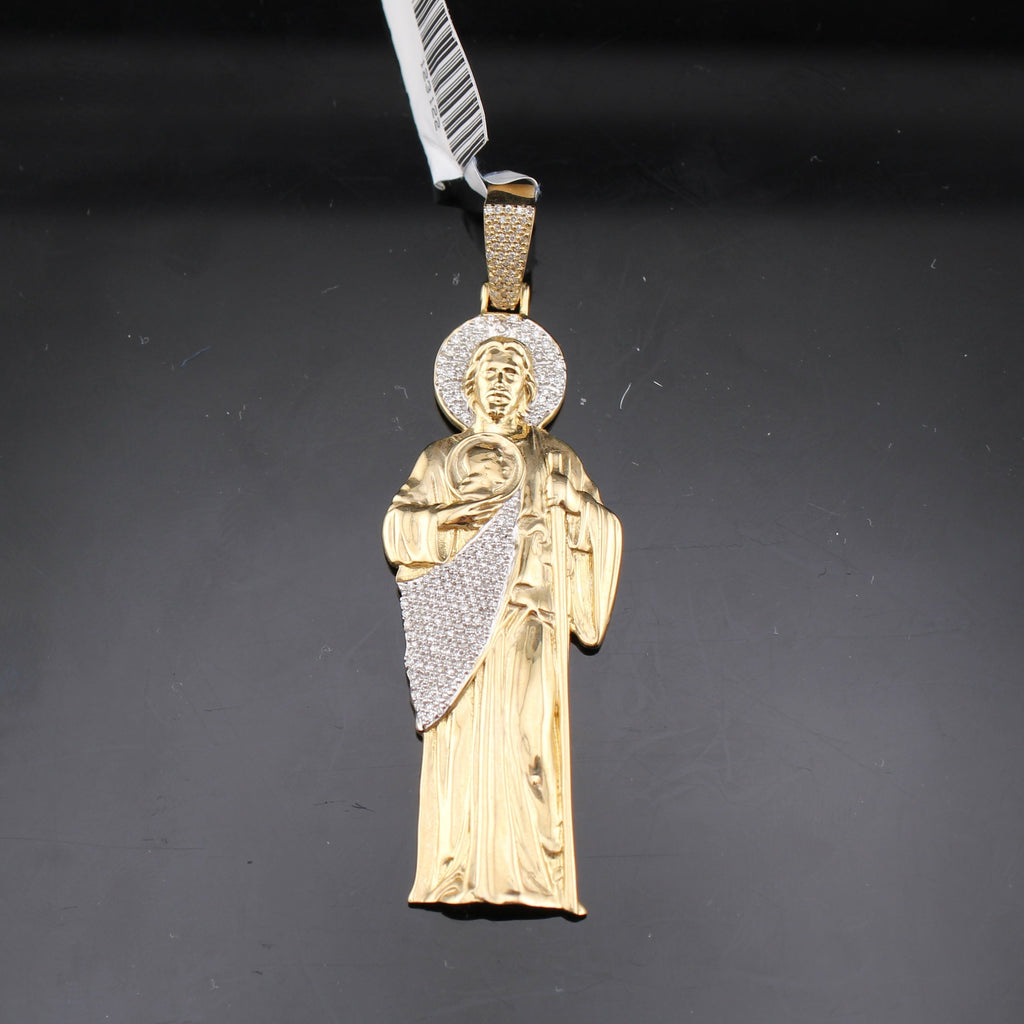 10K Diamond St. Jude Pendant