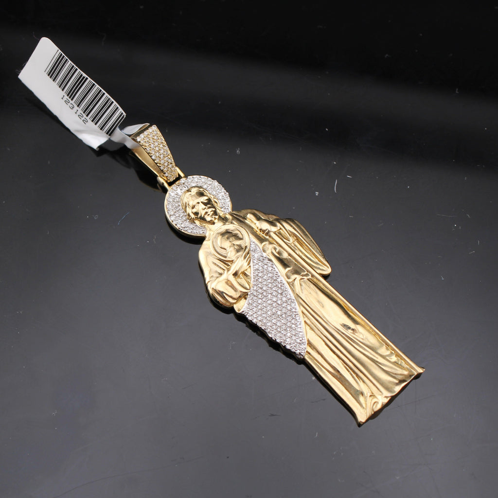 10K Diamond St. Jude Pendant