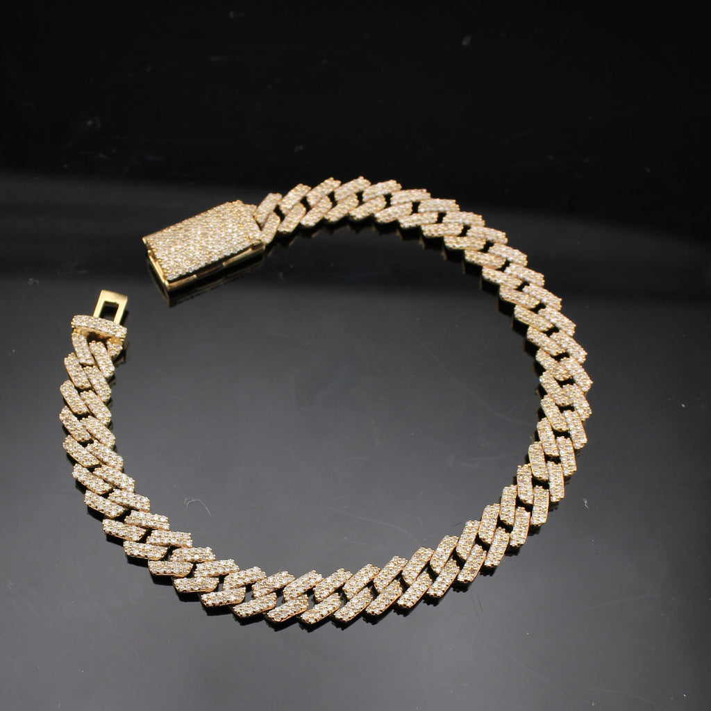10K Diamond Miami Cuban Bracelet