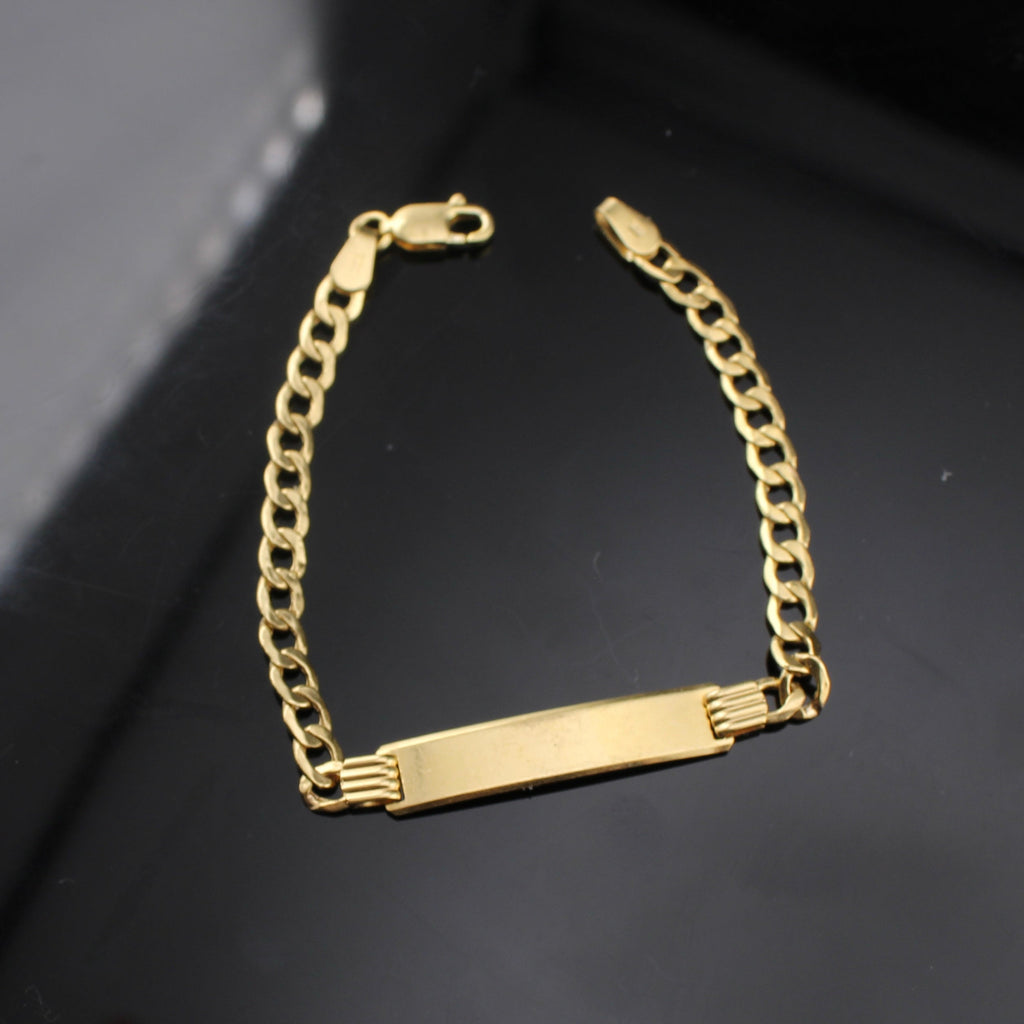 10K Cuban ID Bracelet 6in