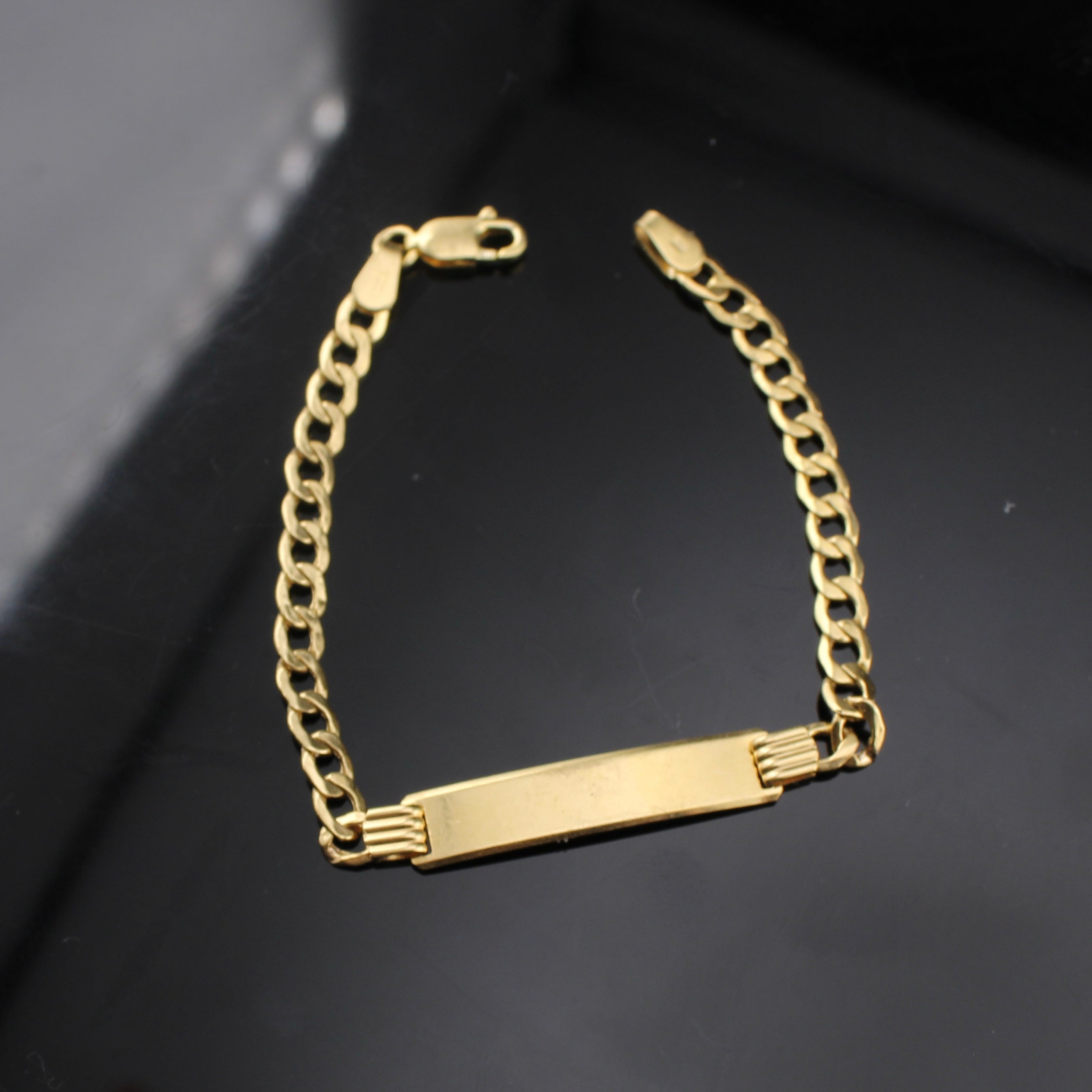 10K Cuban ID Bracelet 6in