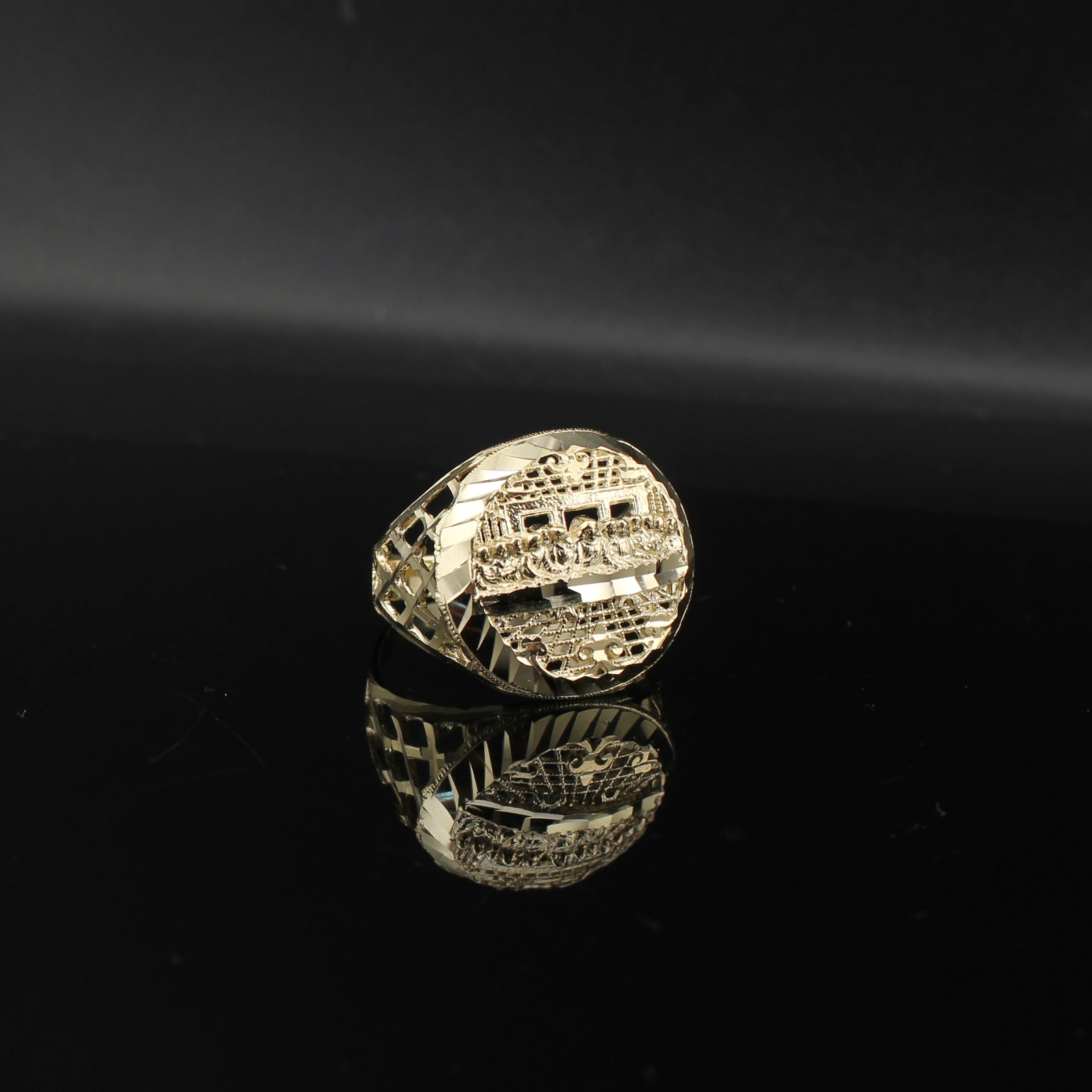 10K Gold Last Supper Ring