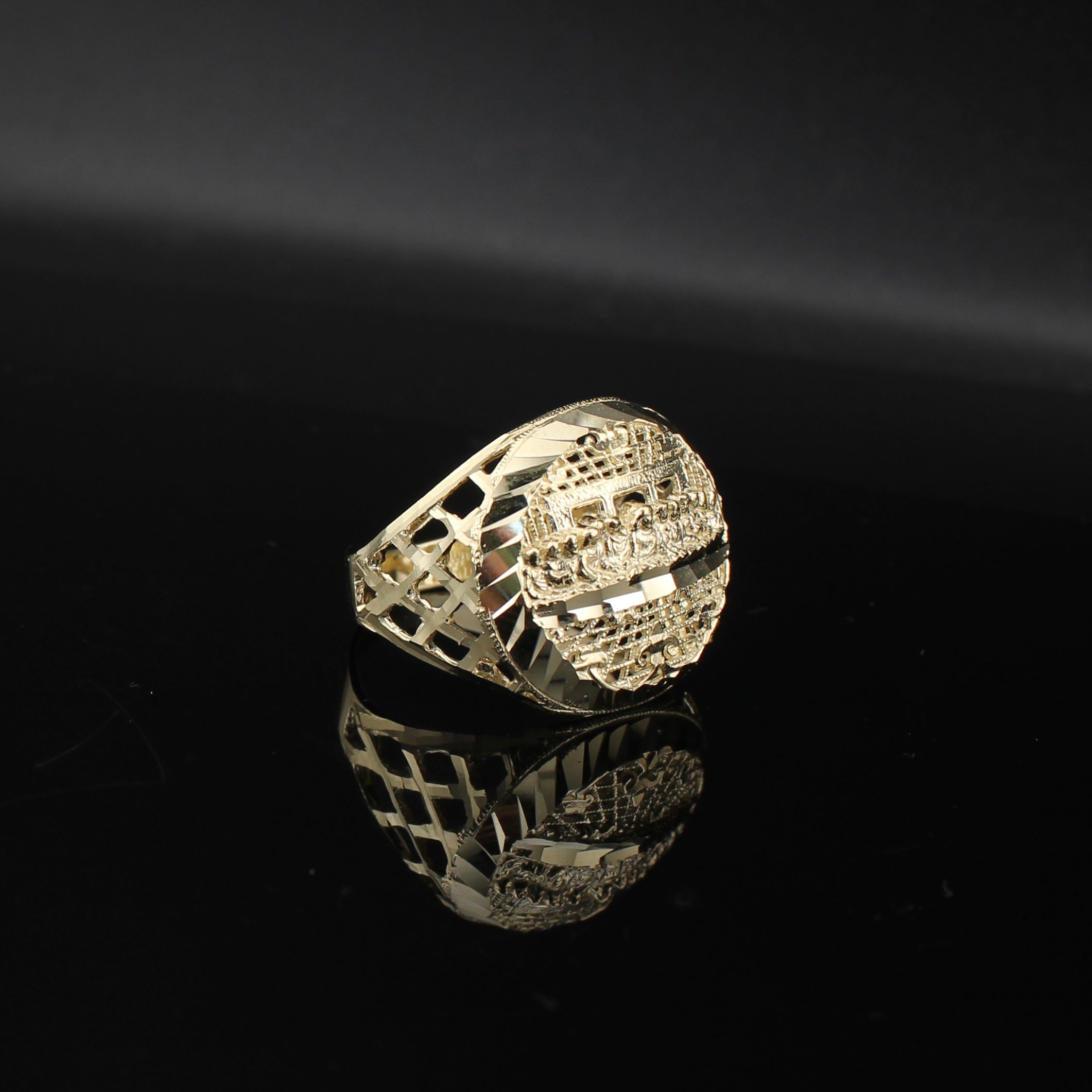 10K Gold Last Supper Ring
